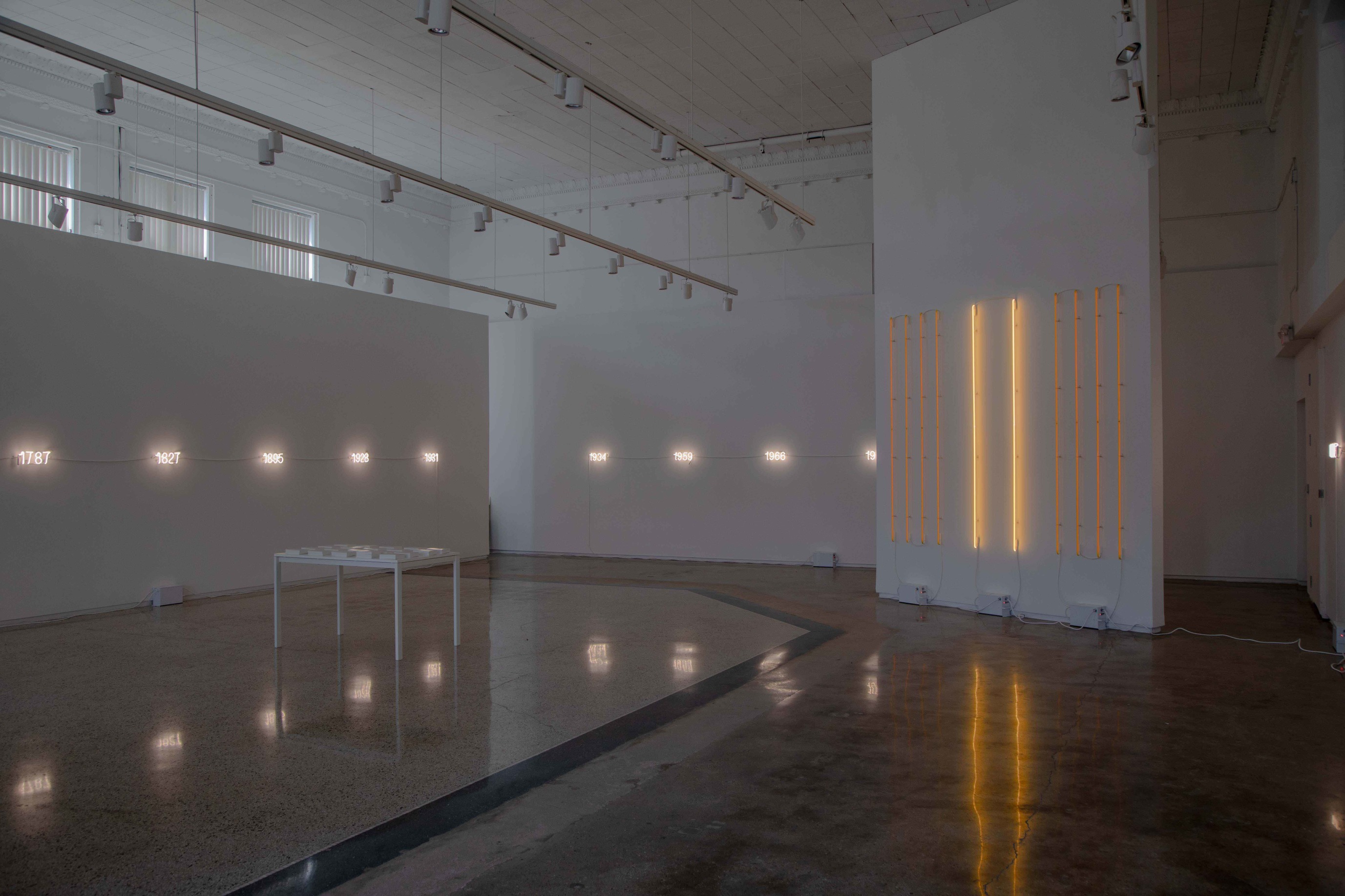 Installation view of Maya Stovall: MACHINE, Reyes | Finn, Detroit, 2019. Photography by Clare Gatto, courtesy of the artist and Reyes | Finn, Detroit.