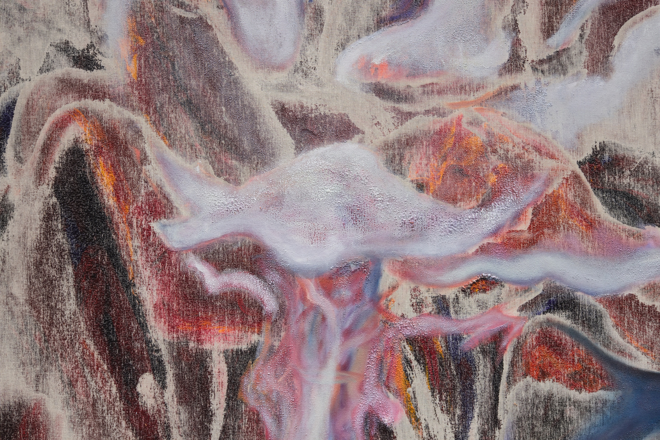 Michael Ho,&nbsp;Total Eclipse&nbsp;(detail), 2024, oil and acrylic on canvas, 180 &times; 220 cm,&nbsp;Courtesy of the Artist and Gallery Vacancy, Shanghai.&nbsp;