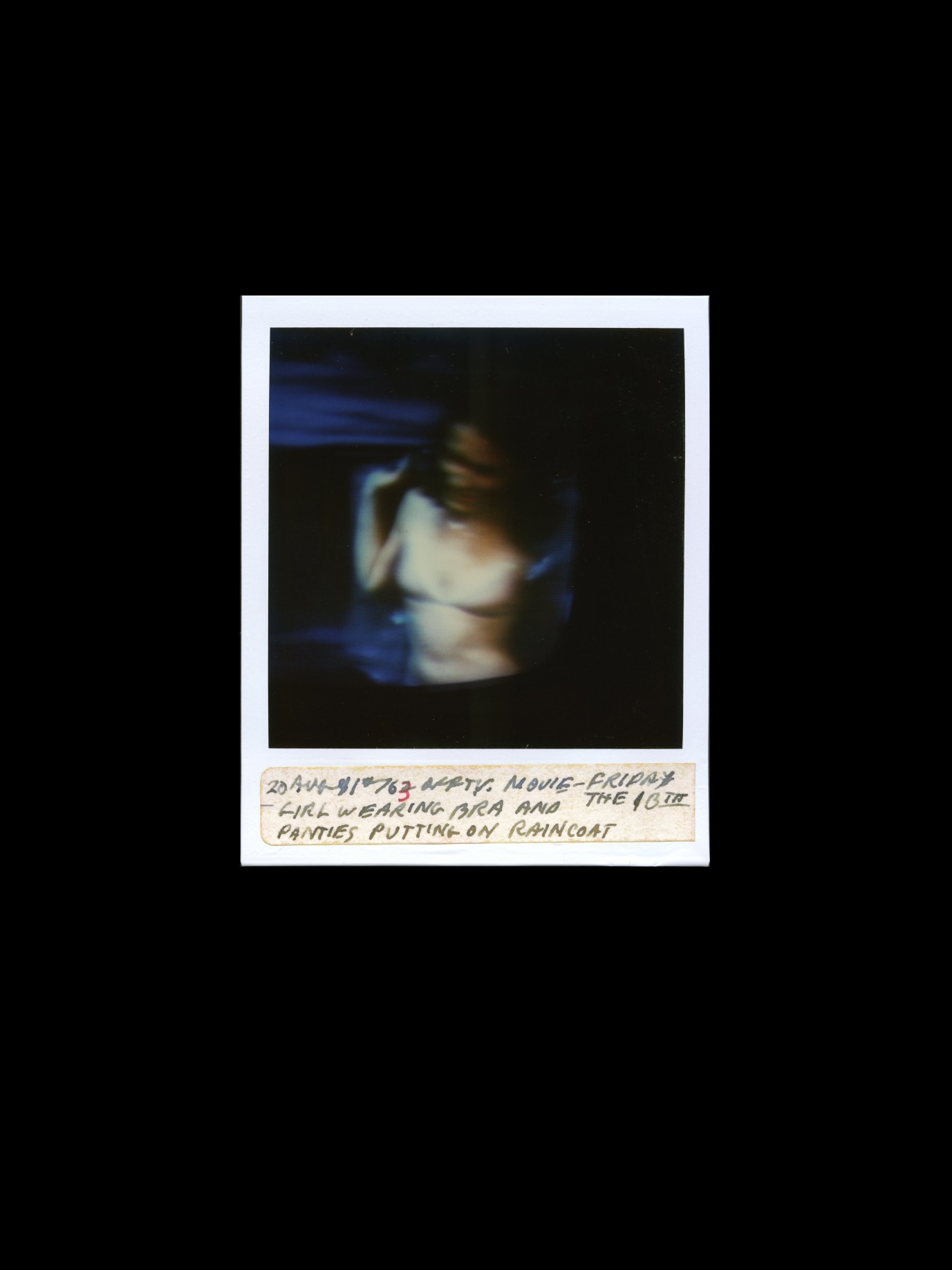 Tom Wilkins, My TV Girls #090 (detail), 1981, Grid of nine SX-70 Polaroids, 18 1/8 x 15 3/8 in. (46 x 39 cm), Courtesy Ricco/Maresca and christian berst art brut