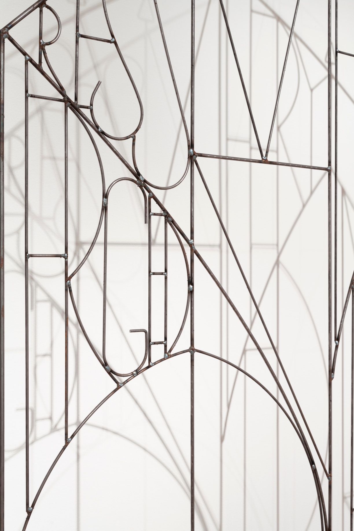Srijon Chowdhury,&nbsp;Sigil Gate, 2022 (detail), Welded steel, two panels, 90 x 55 inches each. Courtesy of Ciaccia Levi, Paris-Milan; and Foxy Production, New York