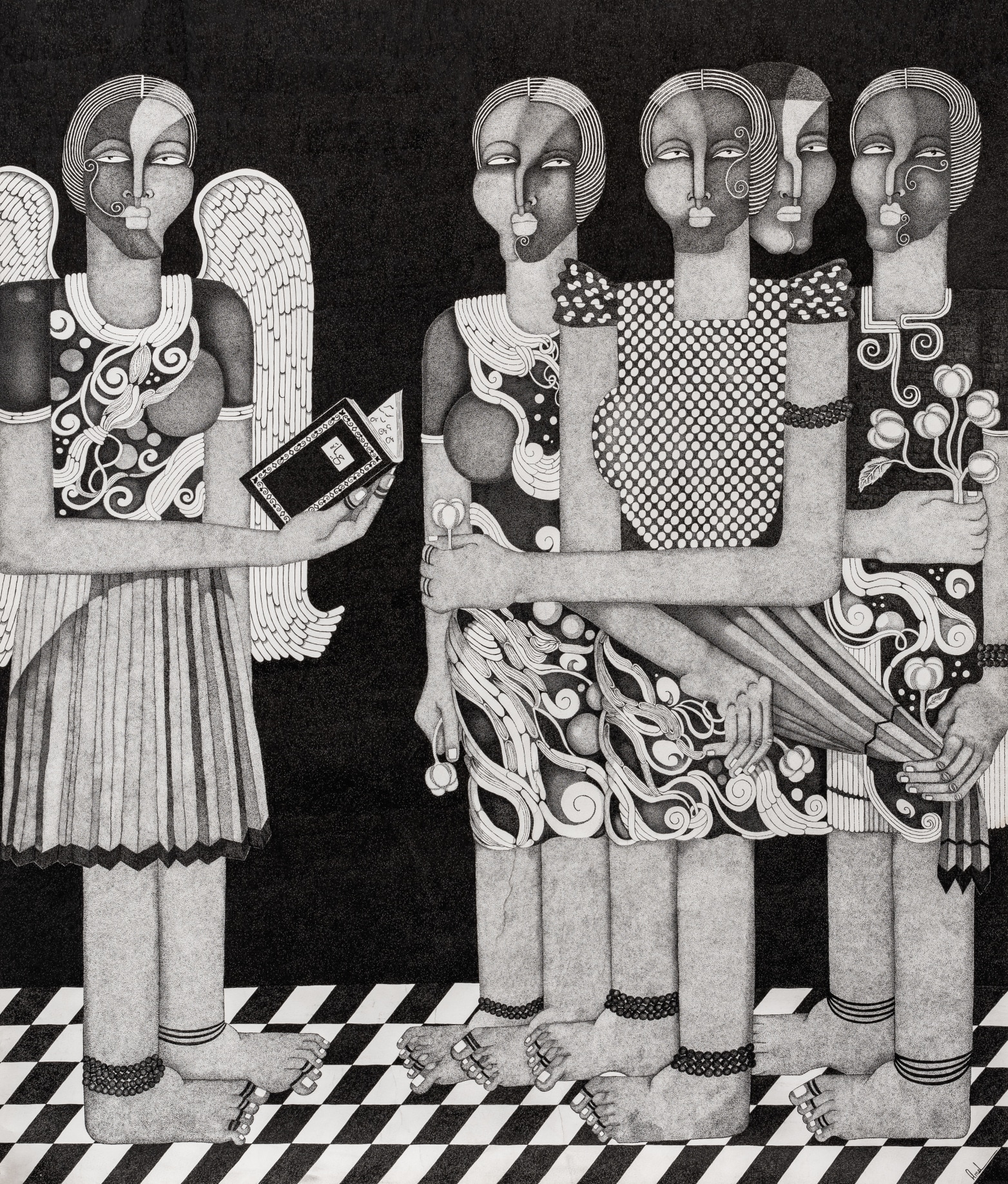 Amel Bashier, Life, 2022, Courtesy the artist and Addis Fine Art