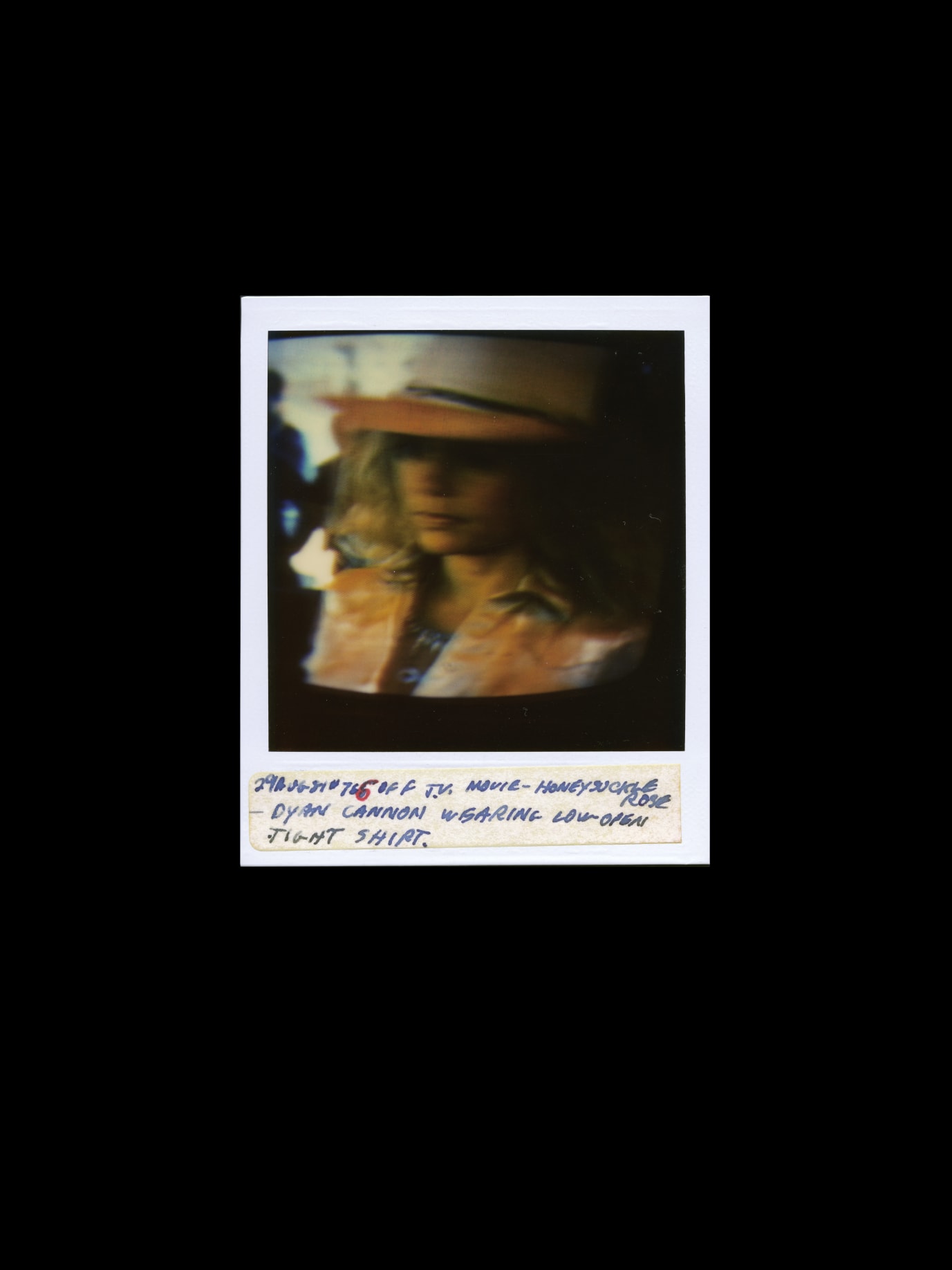 Tom Wilkins, My TV Girls #090 (detail), 1981, Grid of nine SX-70 Polaroids, 18 1/8 x 15 3/8 in. (46 x 39 cm), Courtesy Ricco/Maresca and christian berst art brut