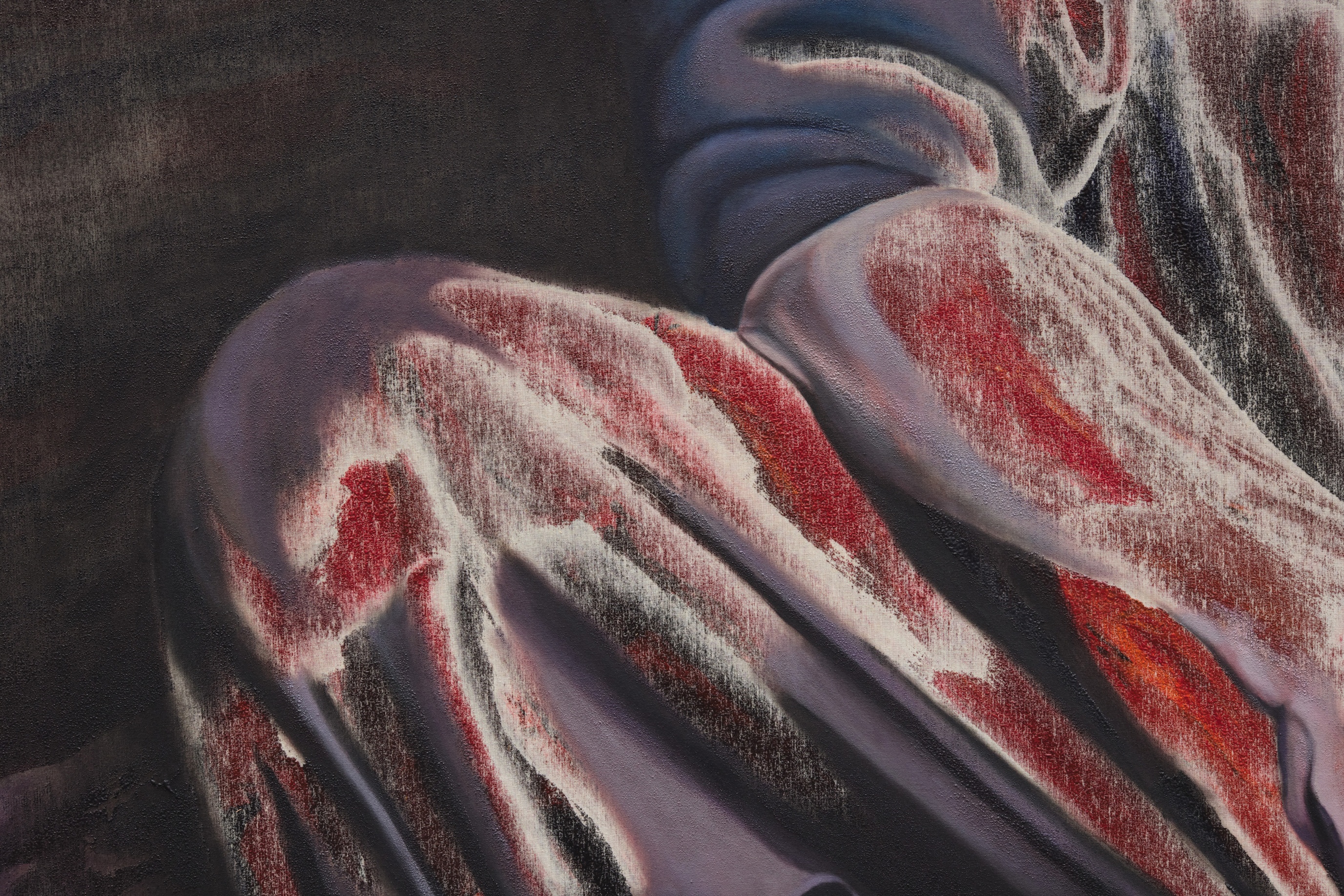 Michael Ho, Total Eclipse&nbsp;(detail), 2024, oil and acrylic on canvas, 180 &times; 220 cm,&nbsp;Courtesy of the Artist and Gallery Vacancy, Shanghai.&nbsp;