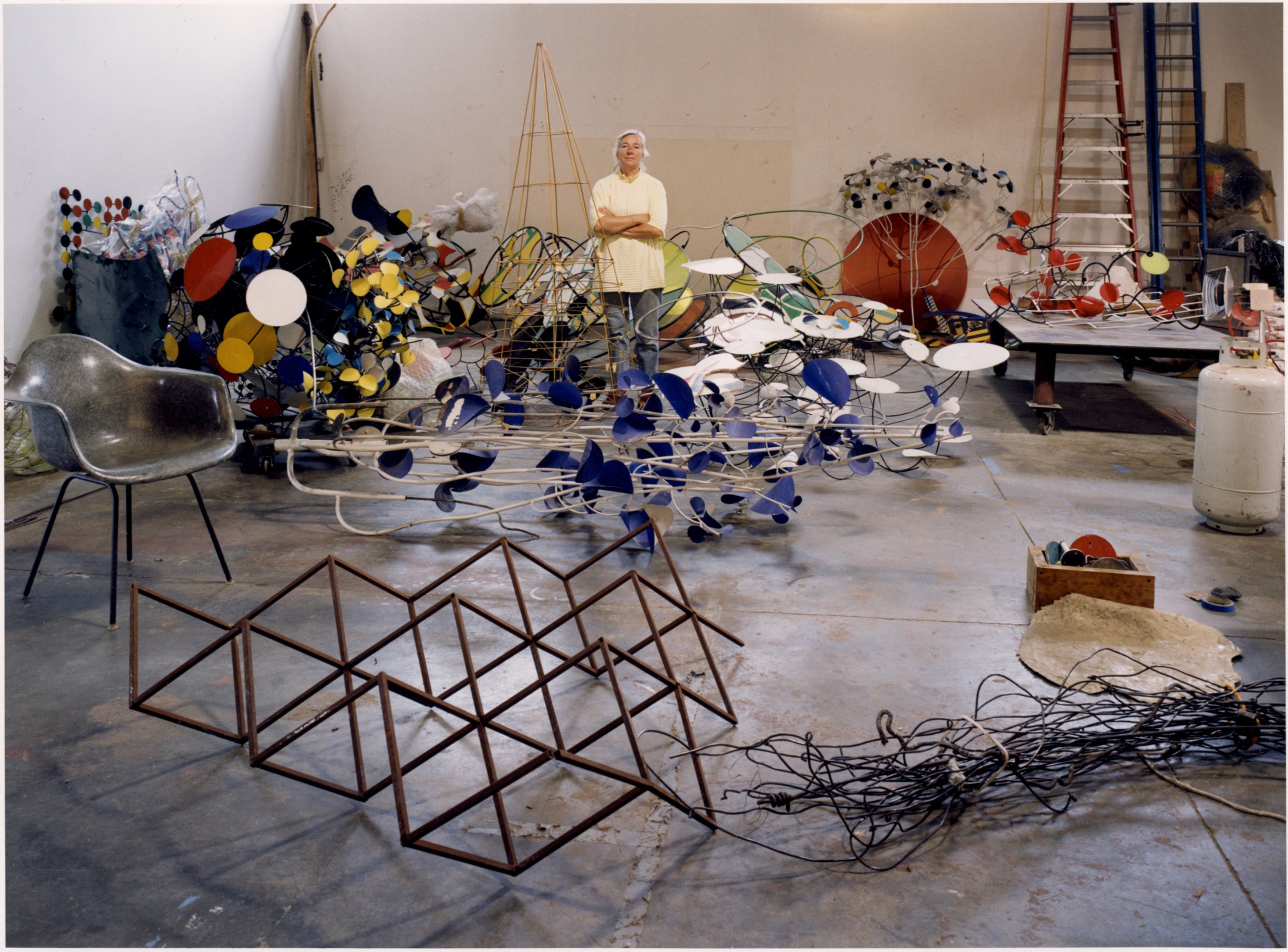 Judy Pfaff&#039;s studio, Tivoli, NY, 2005
