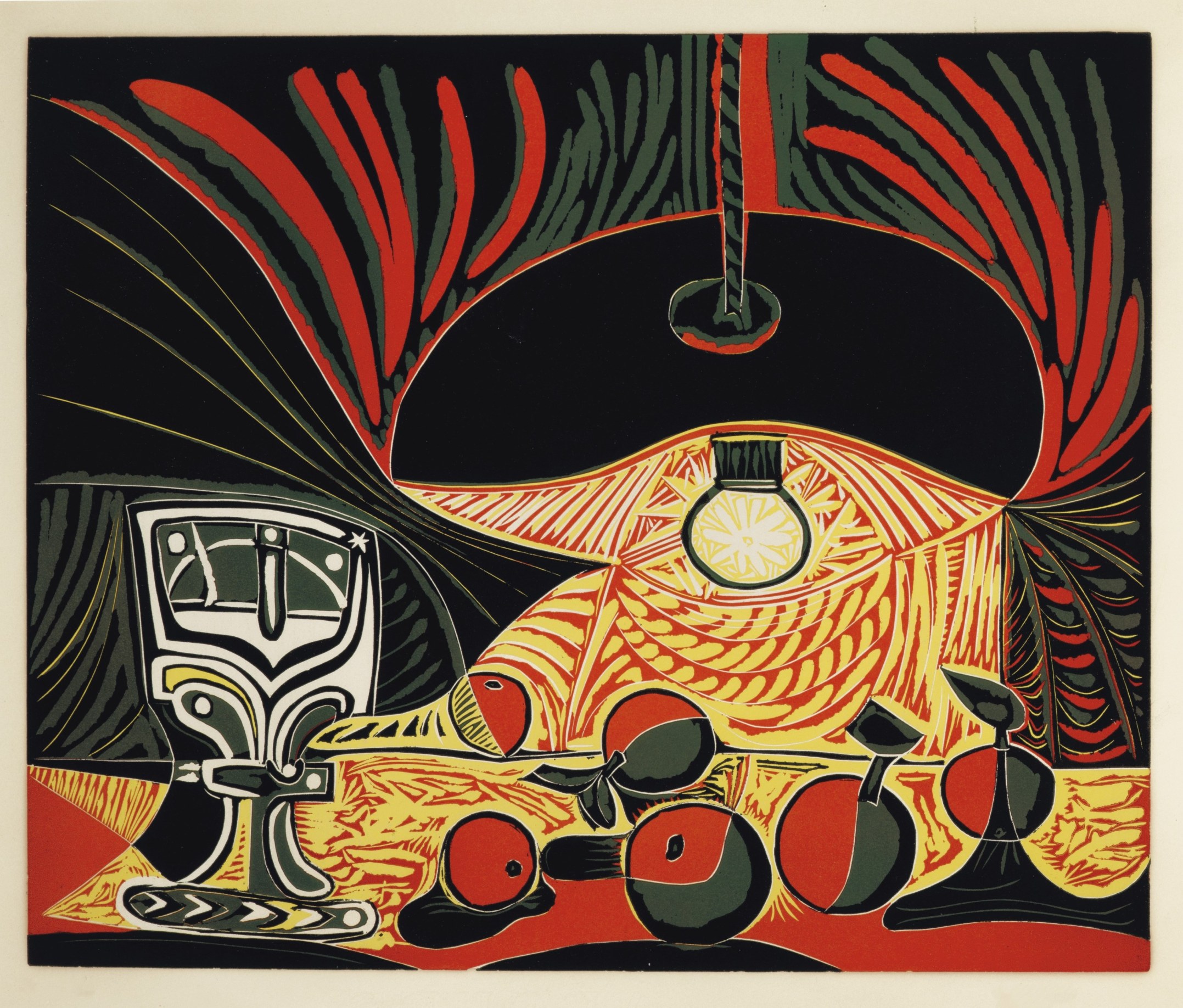 Pablo Picasso, Nature Morte au Verre sous La Lampe, 1962. Courtesy of John Szoke Gallery and Independent.