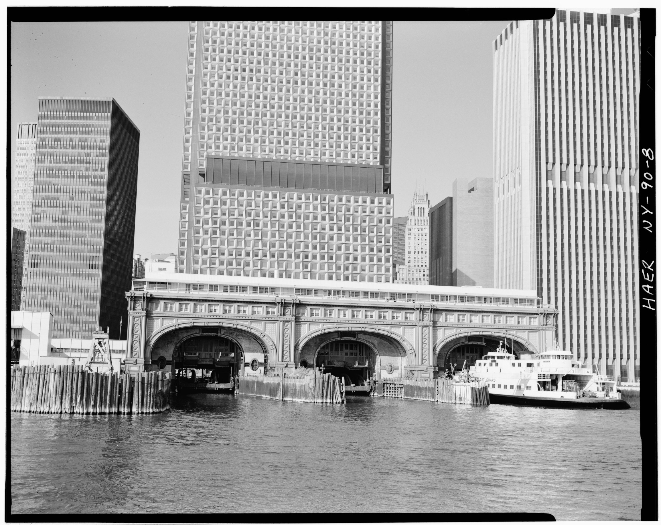 Whitehall Terminal South Elevation, Photo: Historic American Buildings Survey via Library of Congress Map Collections.
