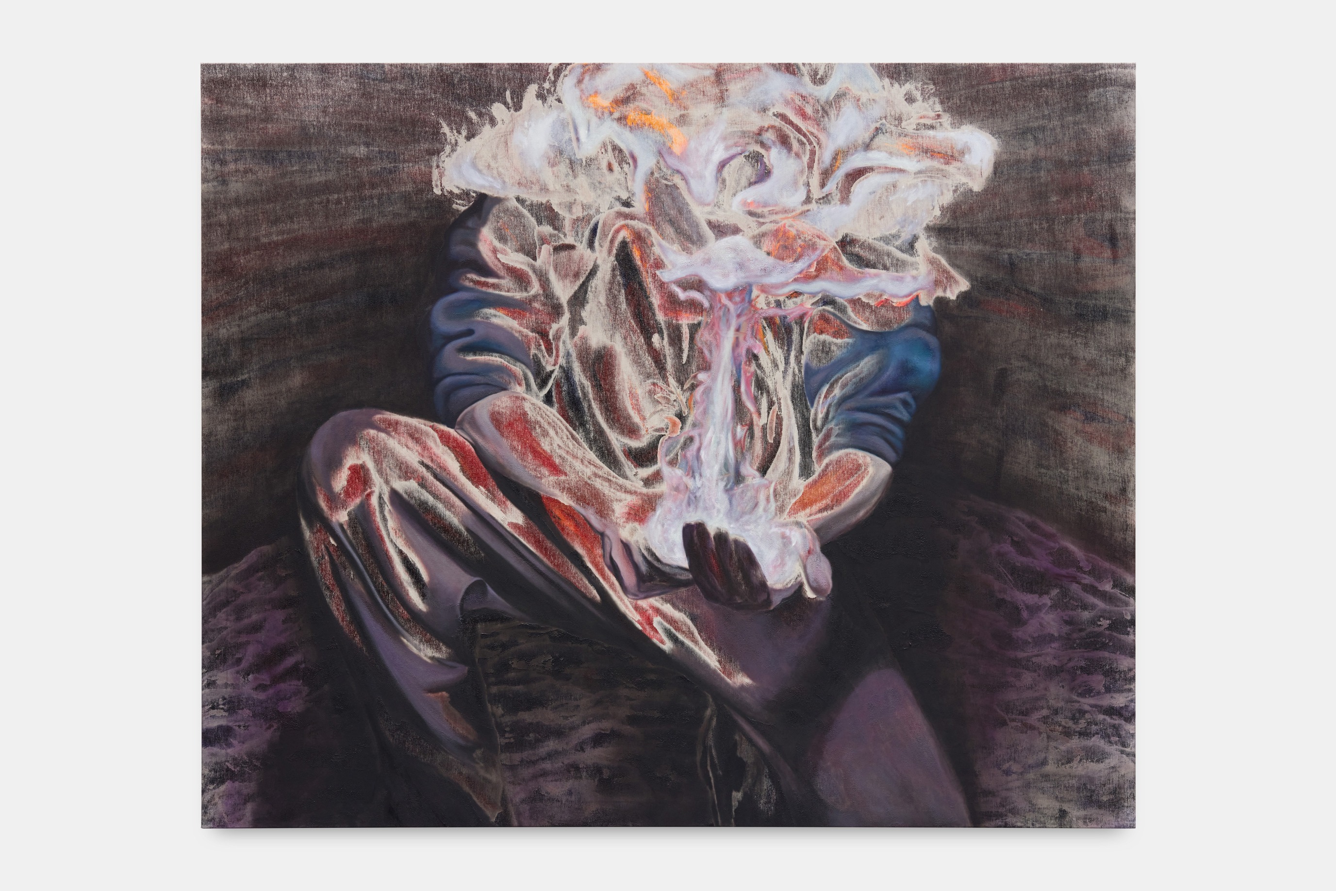 Michael Ho, Total Eclipse, 2024, oil and acrylic on canvas, 180 &times; 220 cm,&nbsp;Courtesy of the Artist and Gallery Vacancy, Shanghai.&nbsp;