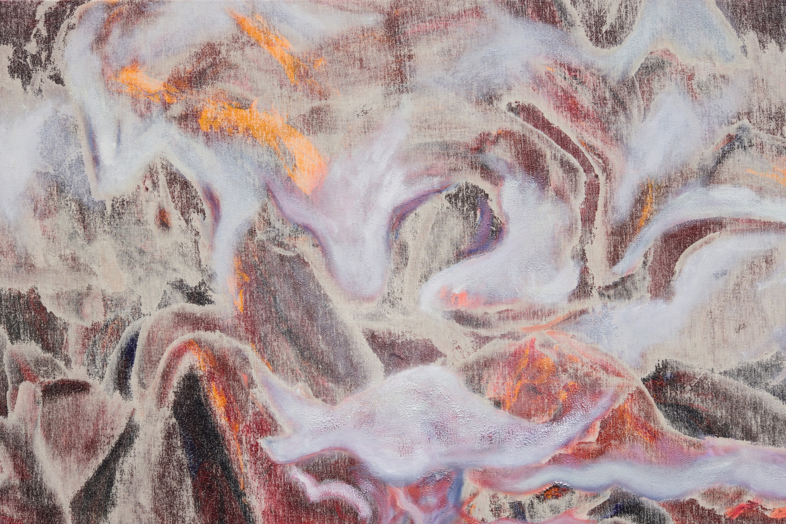 Michael Ho, Total Eclipse&nbsp;(detail), 2024, oil and acrylic on canvas, 180 &times; 220 cm,&nbsp;Courtesy of the Artist and Gallery Vacancy, Shanghai.&nbsp;