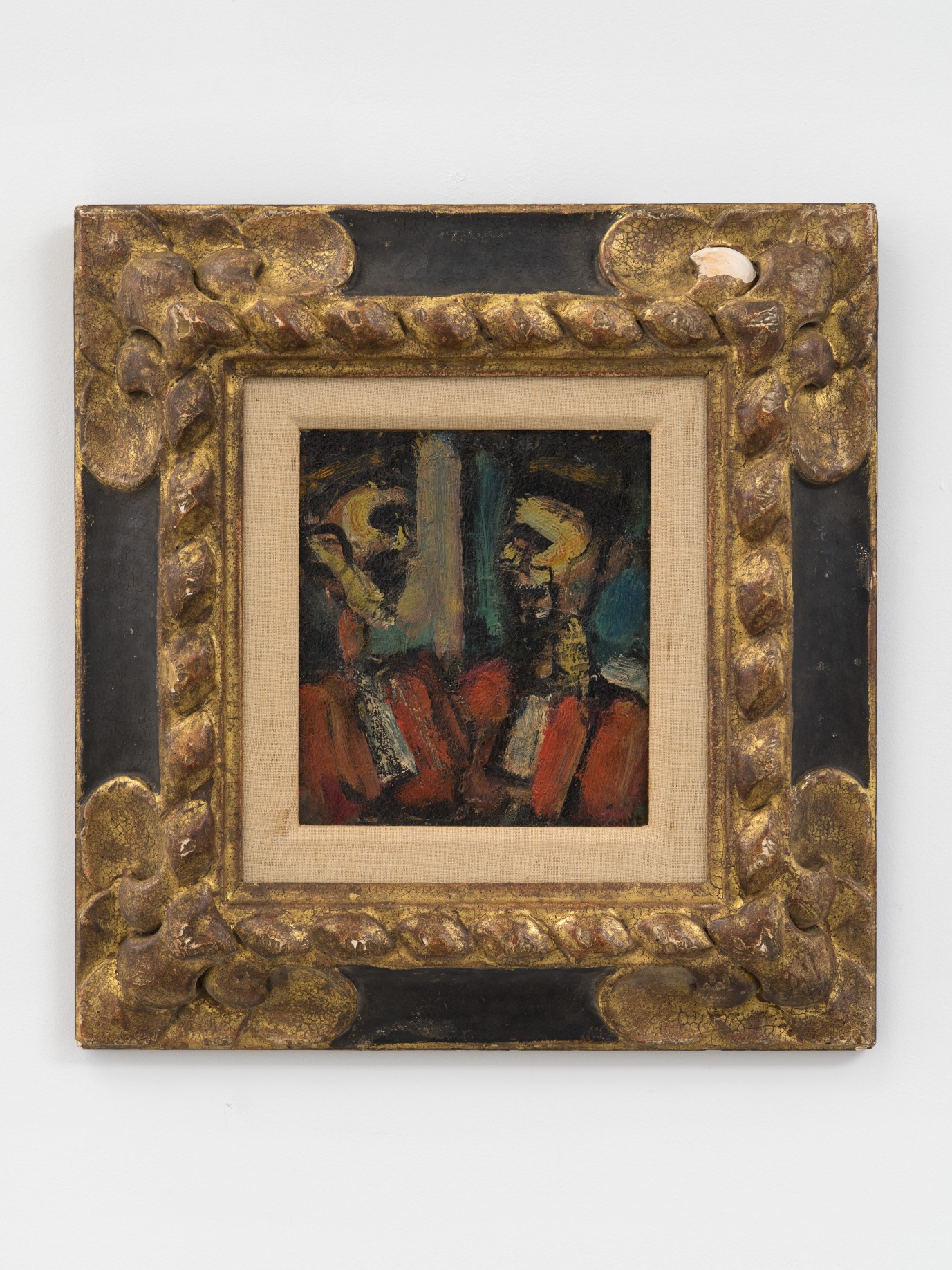 Georges Rouault, Juges (Judges), 1937, oil on paper, laid on canvas, 7 1/2 x 6 1/2 in. &copy;️2025 Artists Rights Society (ARS), New York / ADAGP, Paris.