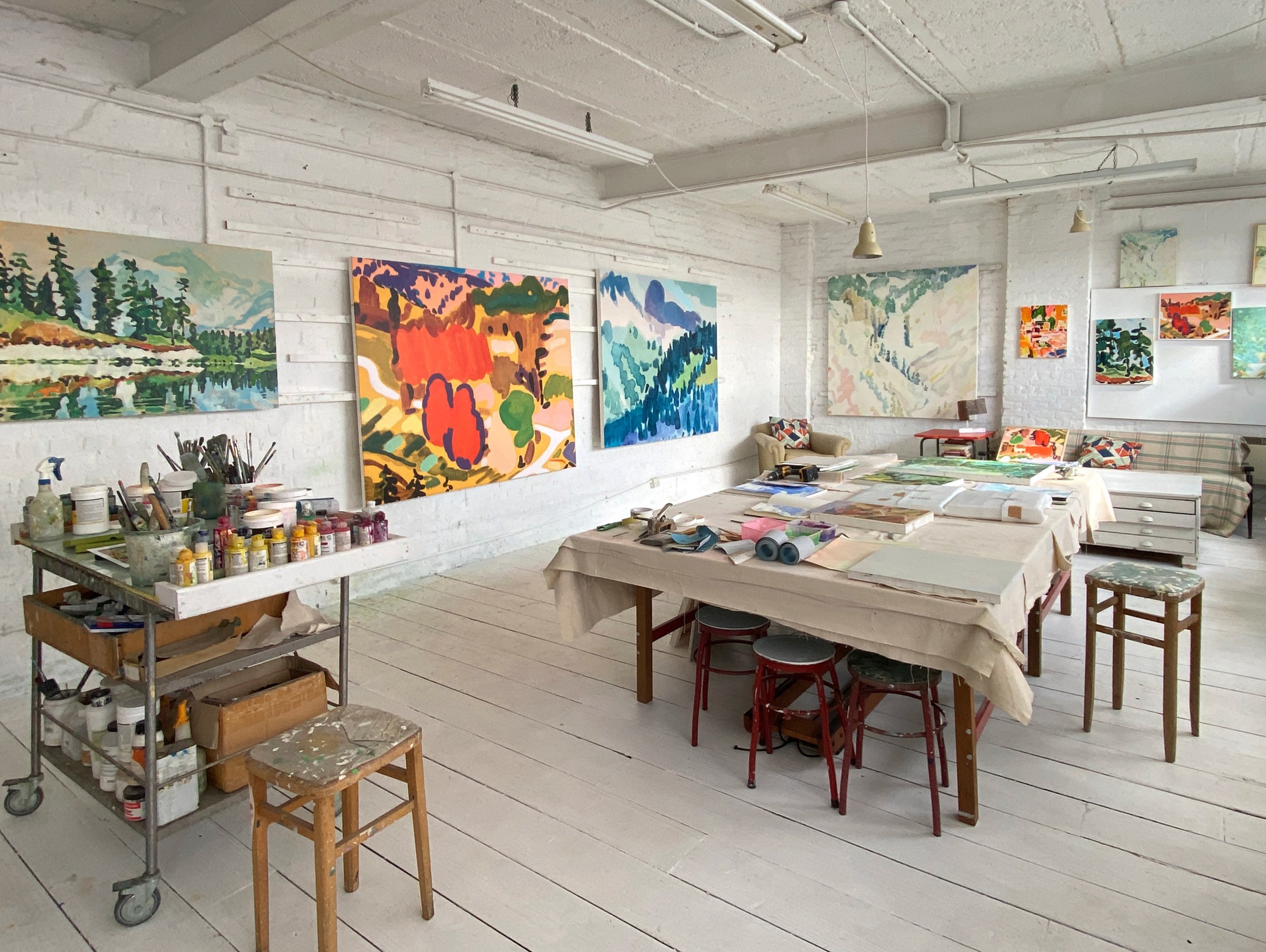 Tim Braden&rsquo;s studio, 2025, courtesy of RYAN LEE Gallery, New York