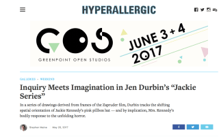 JEN DURBIN review in HYPERALLERGIC