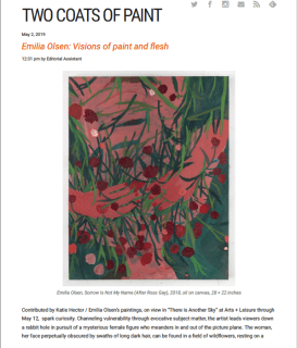 Emilia Olsen featured in Two Coats of Paint
