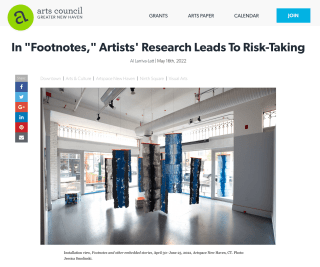 In &quot;Footnotes,&quot; Artists' Research Leads To Risk-Taking