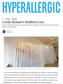 Cordy Ryman’s Stubborn Joy