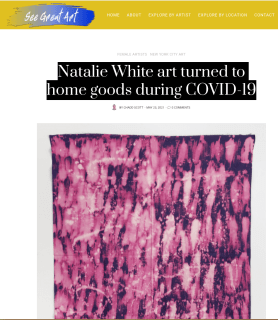Natalie White art turned to home goods during COVID-19