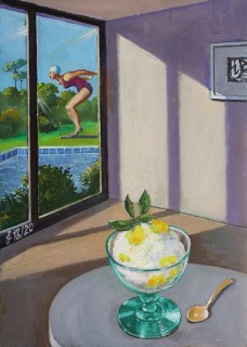 Sergio Ceccotti Gelato al limone 2020 peinture painting