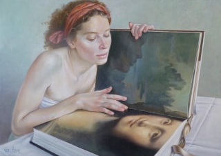 Francine Van Hove Avec Mona Lisa 2017 peinture painting