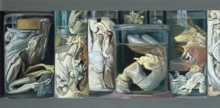 St&eacute;phane Belz&egrave;re Bocaux anatomiques n&deg;20 peinture painting