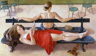 Francine Van Hove L'Ombre des chaises 2000 painting peinture
