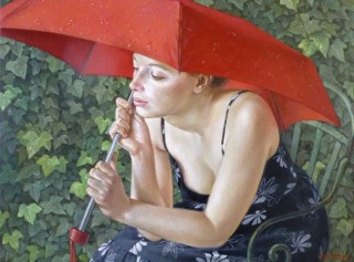 Francine Van Hove Il pleut au Luco 2017 peinture painting