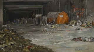 J&uuml;rg Kreienb&uuml;hl  La D&eacute;fense tunnel 1981 2001 painting peinture