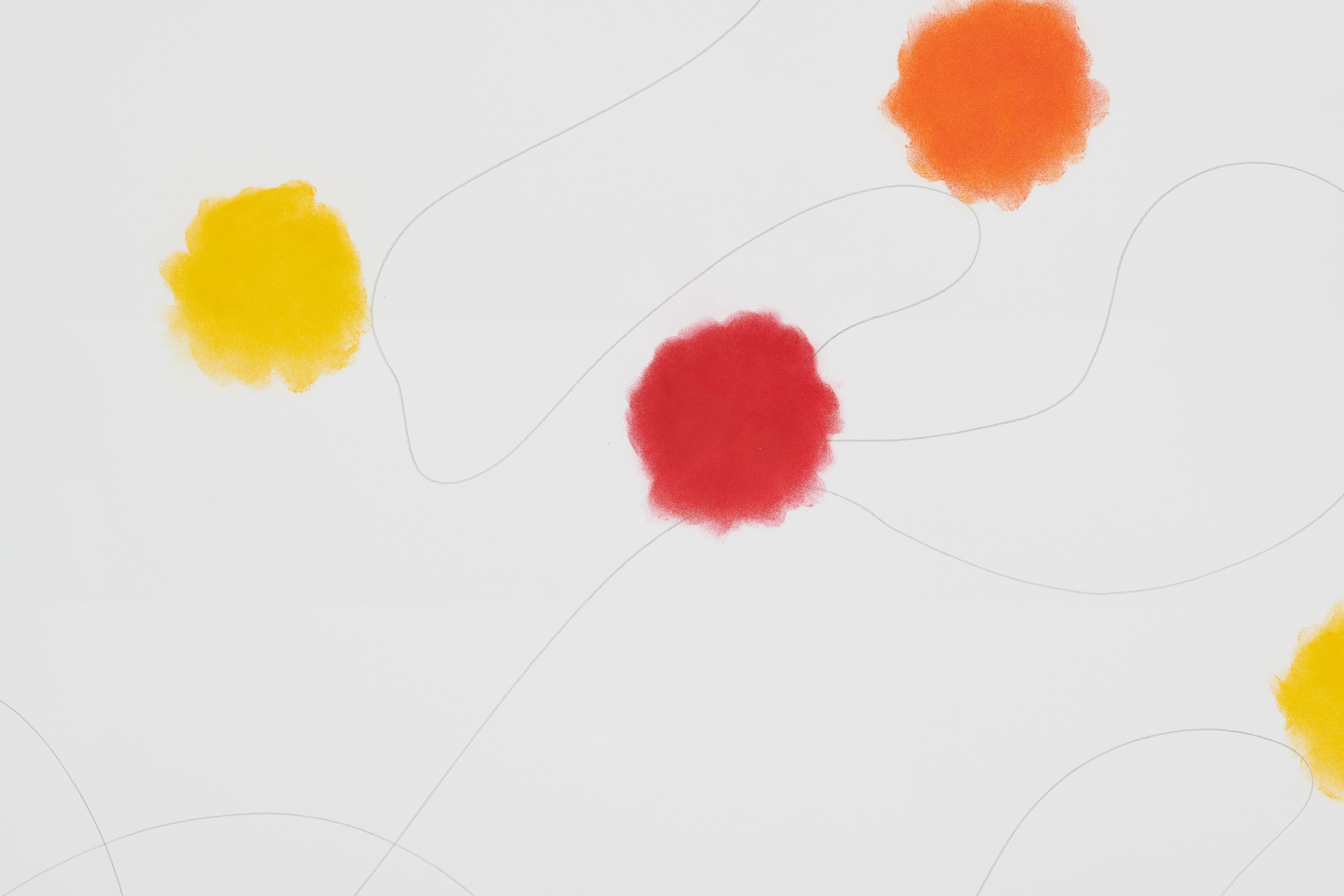 Detail of SPENCER FINCH's Following a Bee (Zinnias), 2018