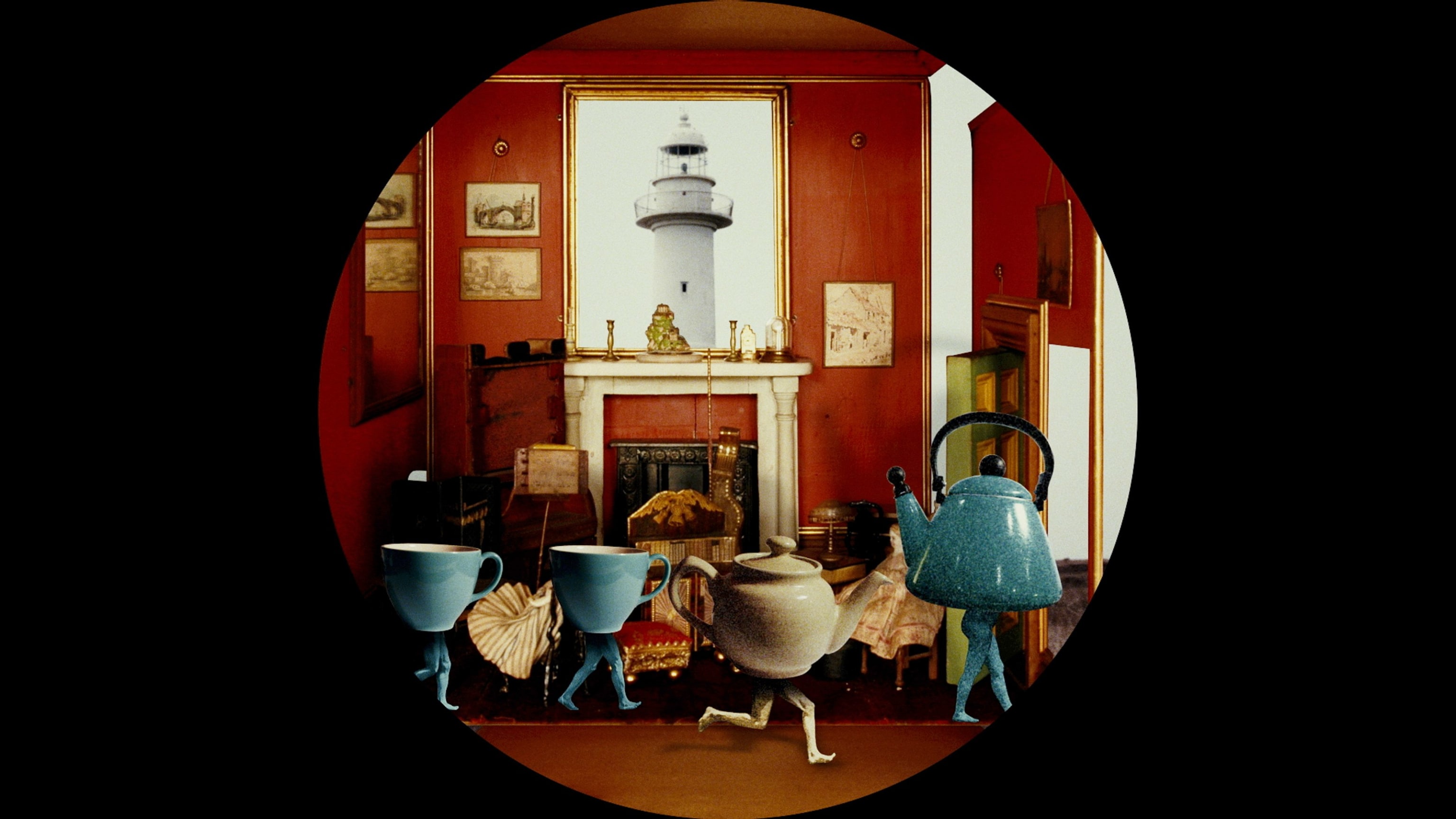 Video of interior with running tea cups