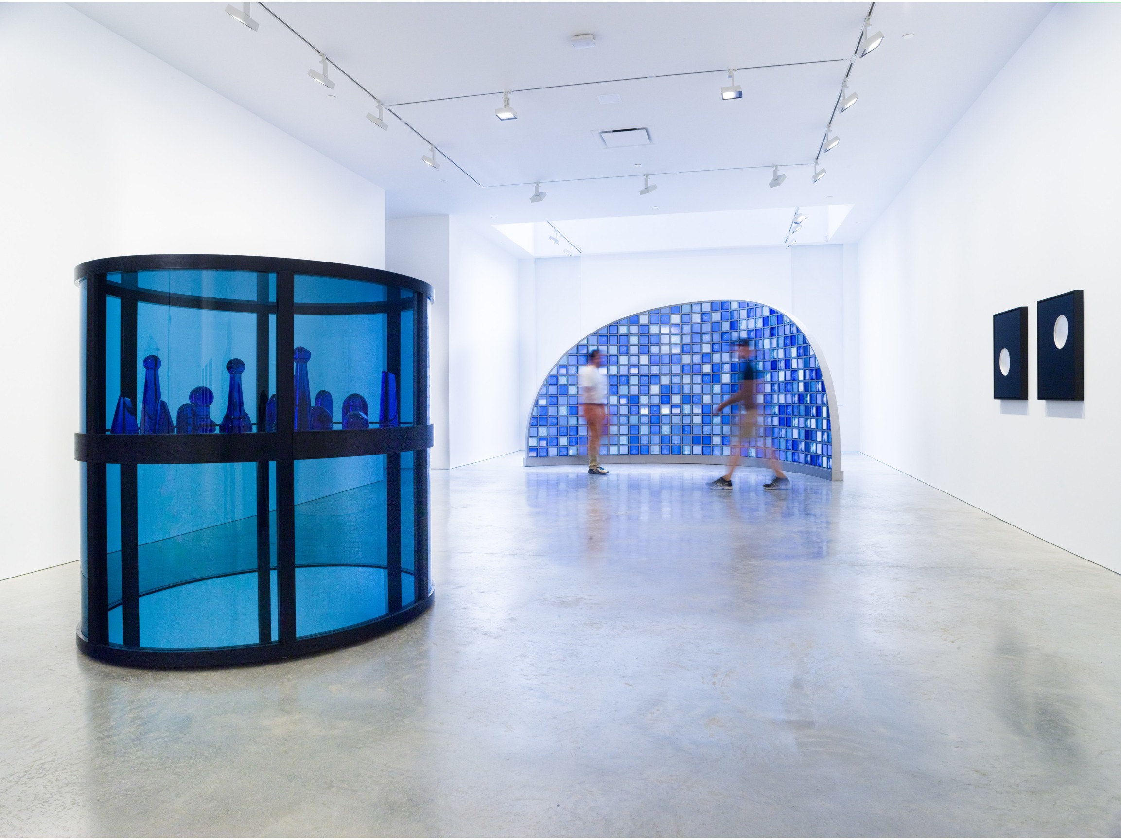 Installation view of JOSIAH MCELHENY's Moon Mirror, 2019