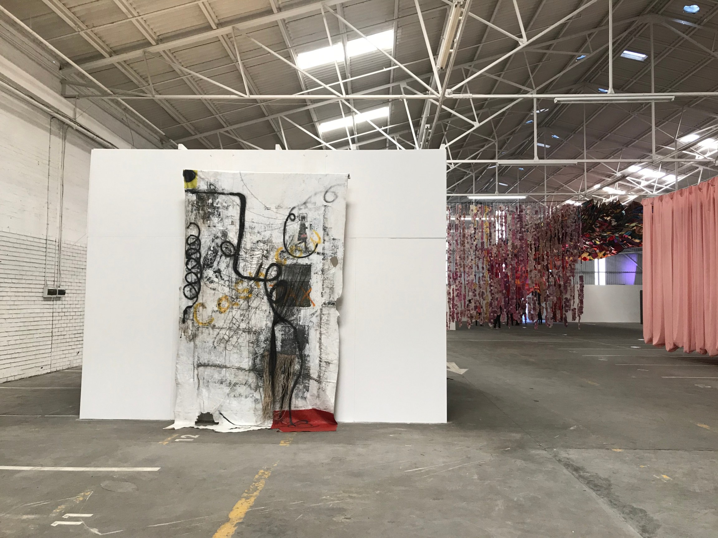 installation view f kaloki nyamai's Mwambelelio Mweo (Your discomfort is my comfort), 2020