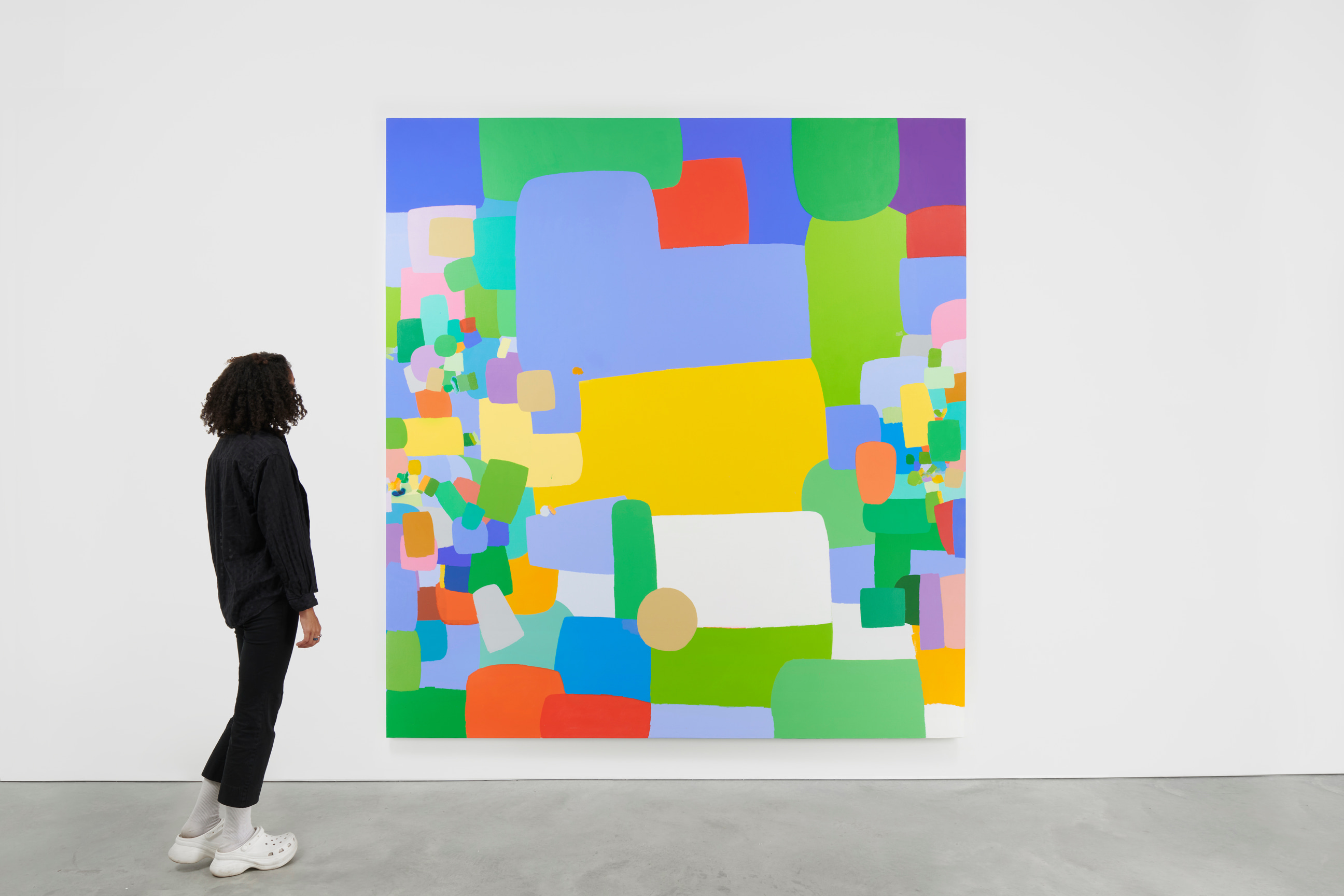 Installation view: Oil and acrylic on canvas