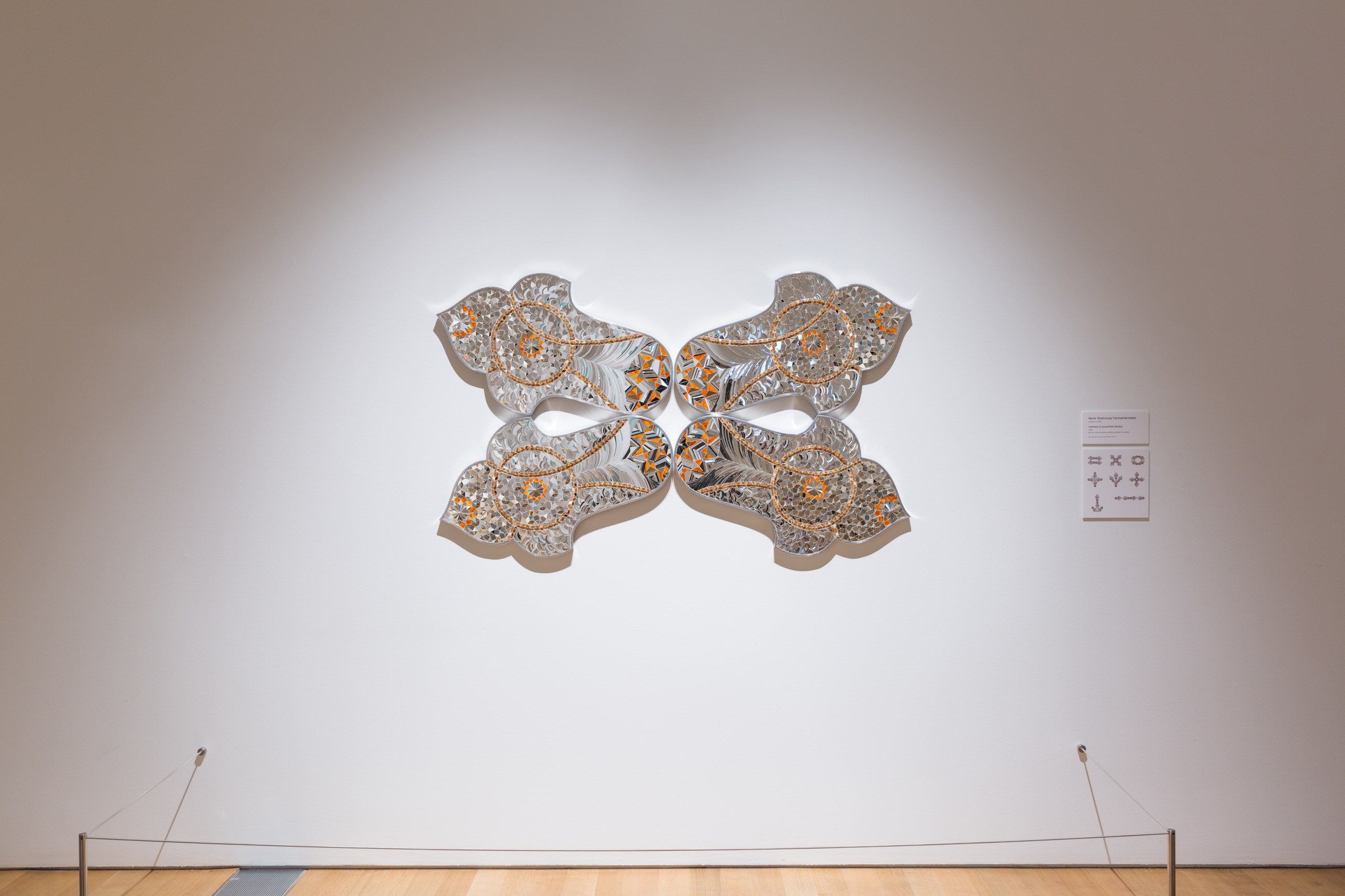 Installation view, Monir Shahroudy Farmanfarmian,&nbsp;Mirror Variations: The Art of Monir Shahroudy Farmanfarmaian,&nbsp;Grand Rapids Art Museum, MI,&nbsp;May 19, 2018 &ndash; October 7, 2018