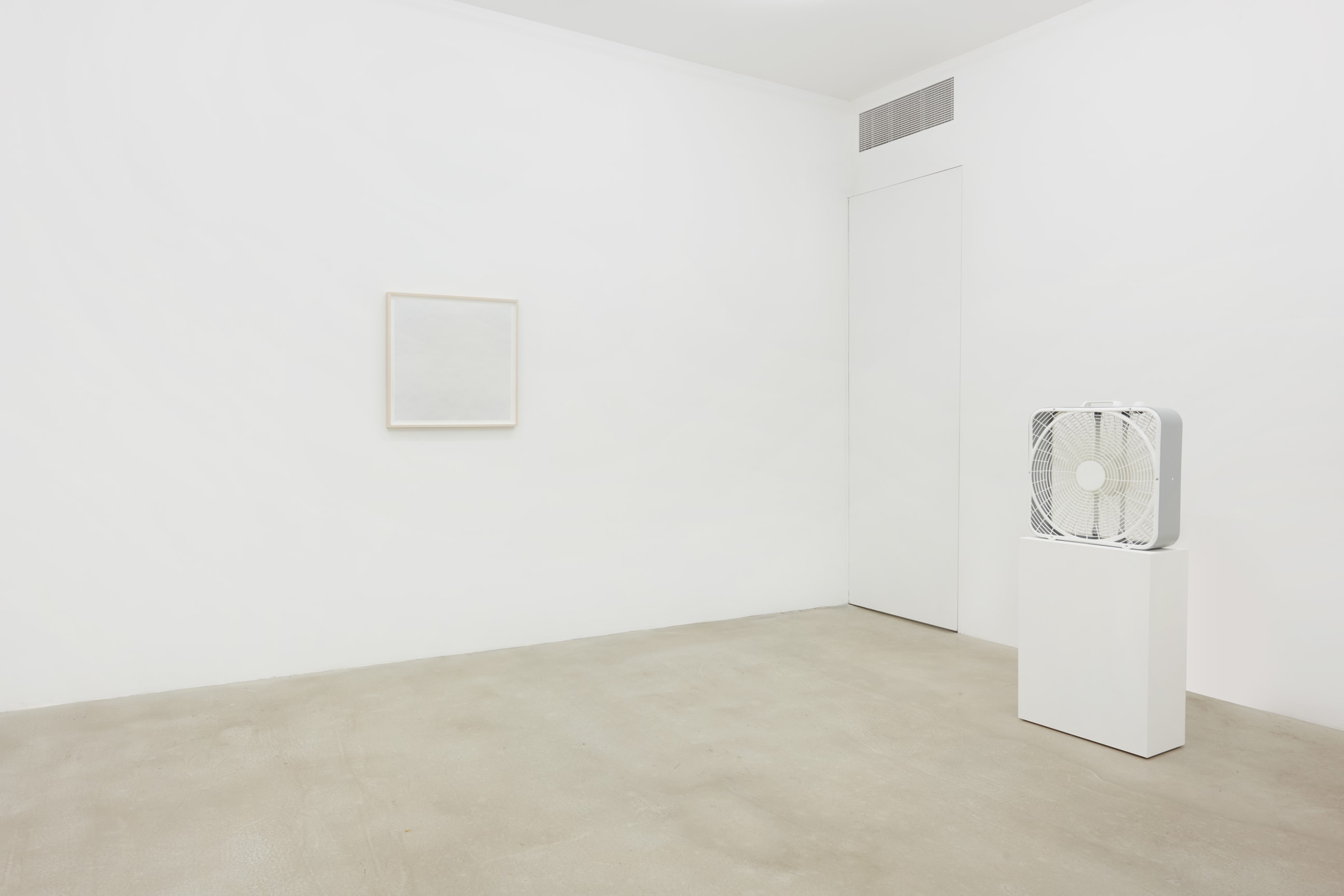 installation view of two artworks