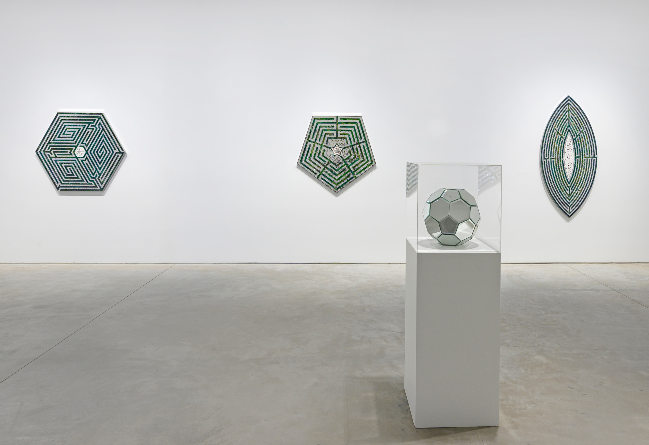 Installation view, Monir&nbsp;Shahroudy Farmanfarmaian,&nbsp;Sunset, Sunrise,&nbsp;Sharjah Art Foundation, United Arab Emirates,&nbsp;October 12 - December 28, 2019