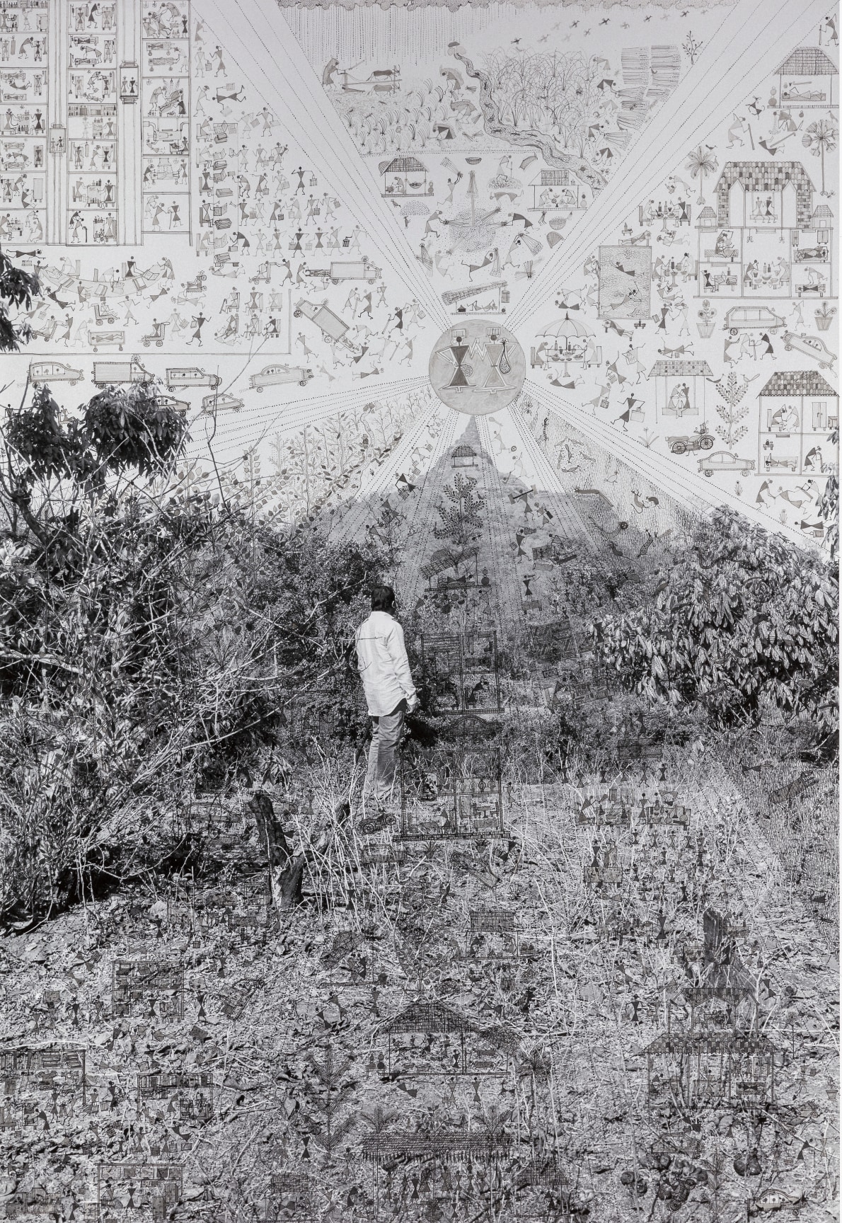 Acrylic paint on Archival pigment print