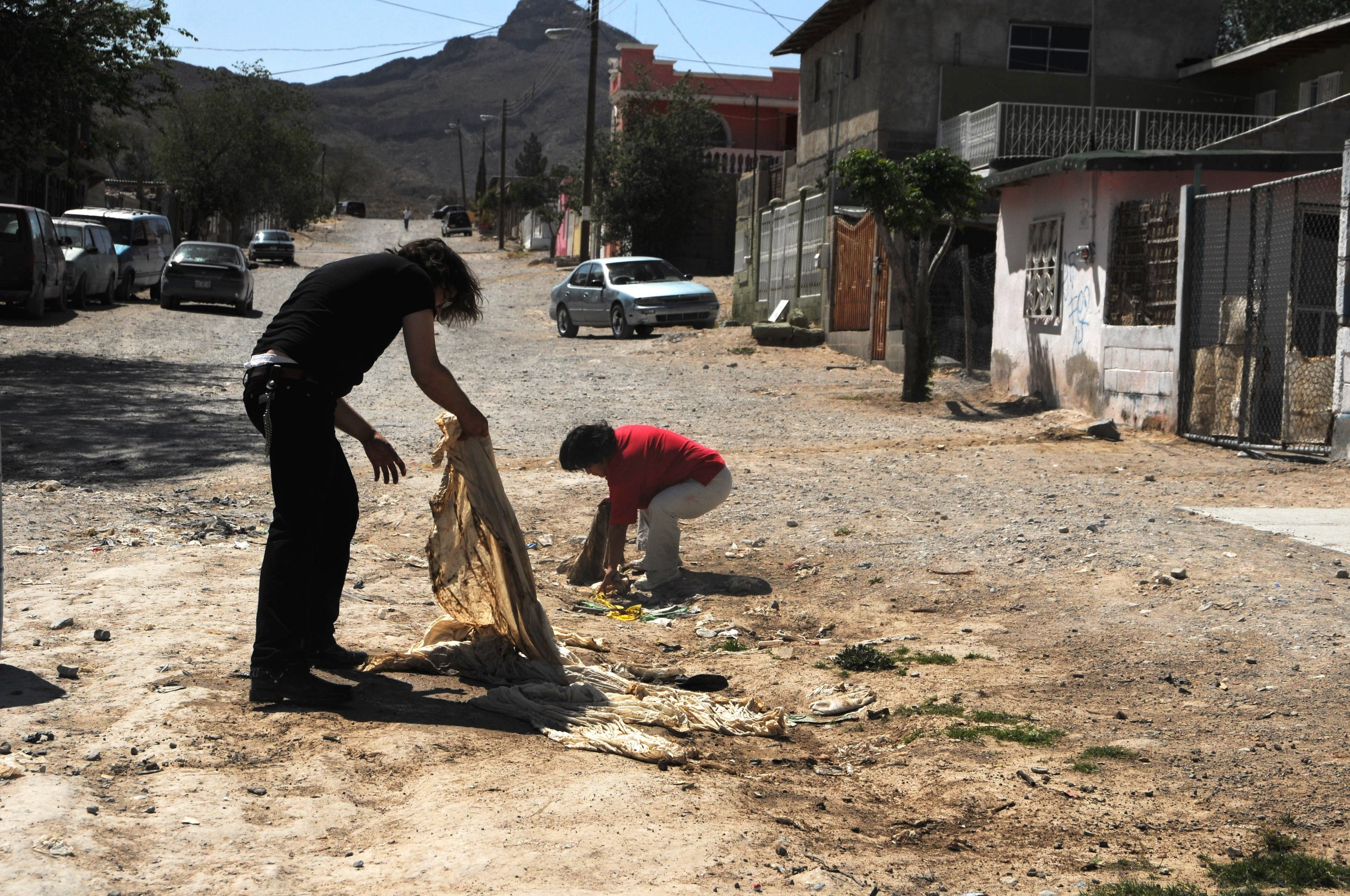 image of tERESA MARGOLLES'  Groundwork for Recovered Blood, 2009