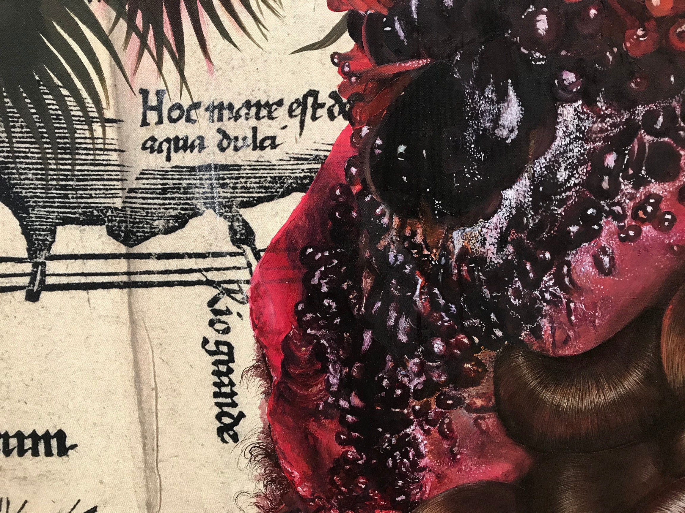 close up of large bulbous fruit