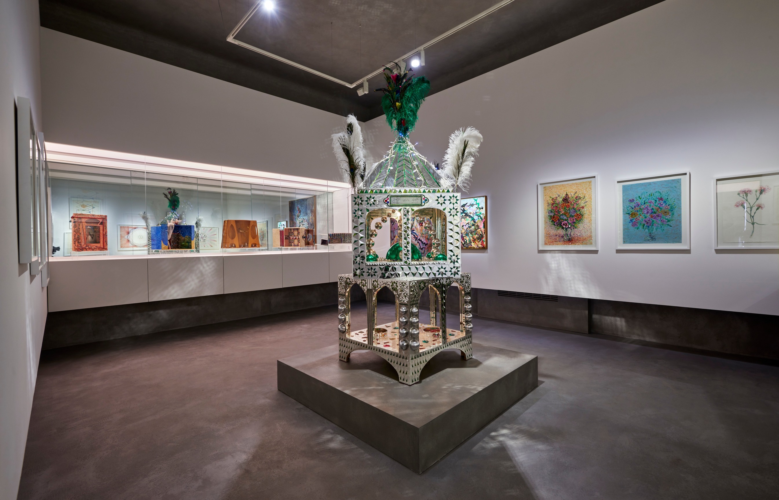 Installation view, Monir Shahroudy Farmanfarmaian, Monir Museum,&nbsp;University of Tehran, Iran, Photo: Hamid Eskandari