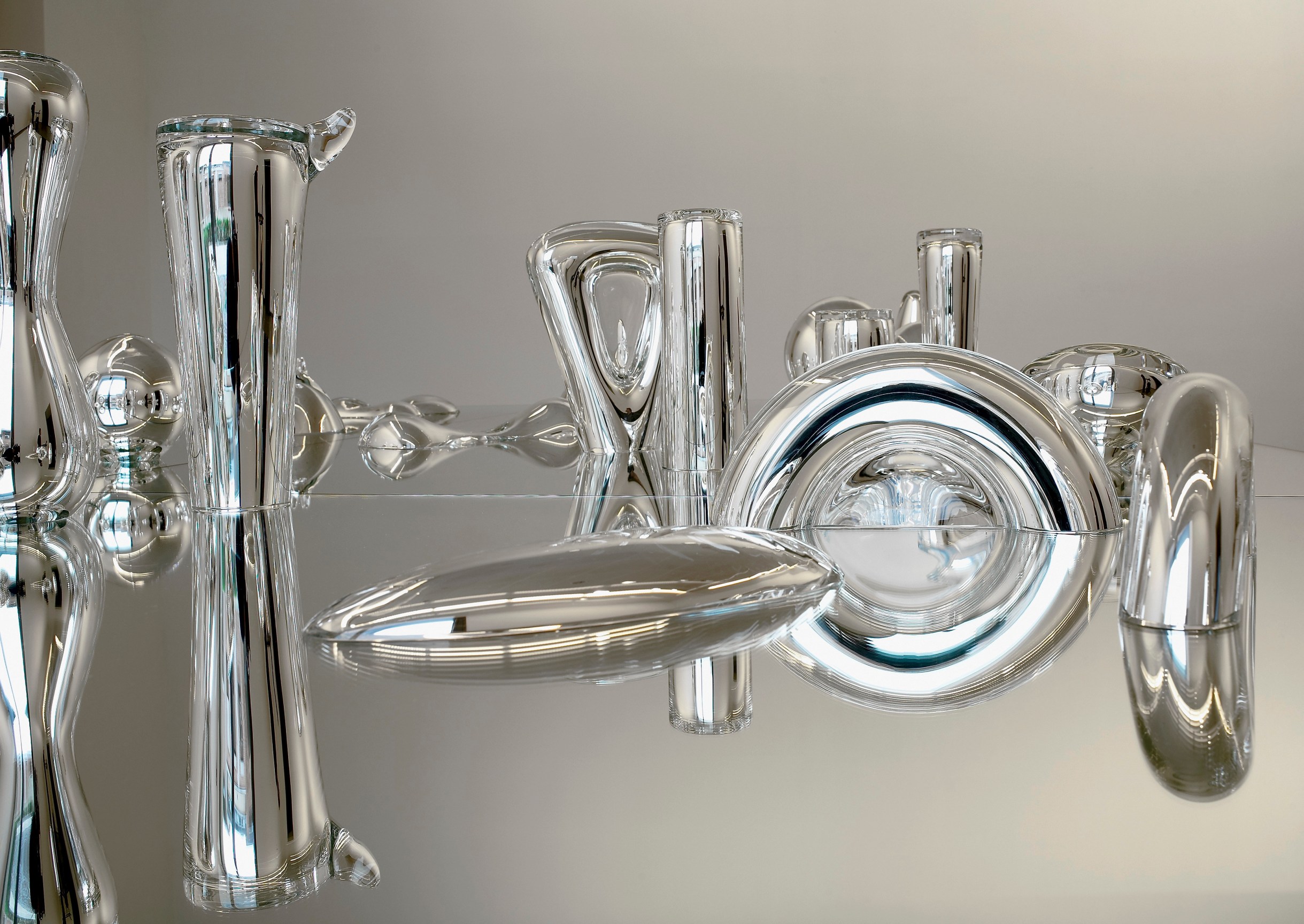 Detail of Josiah McElheny's Extended Landscape Model for Total Reflective Abstraction, 2004