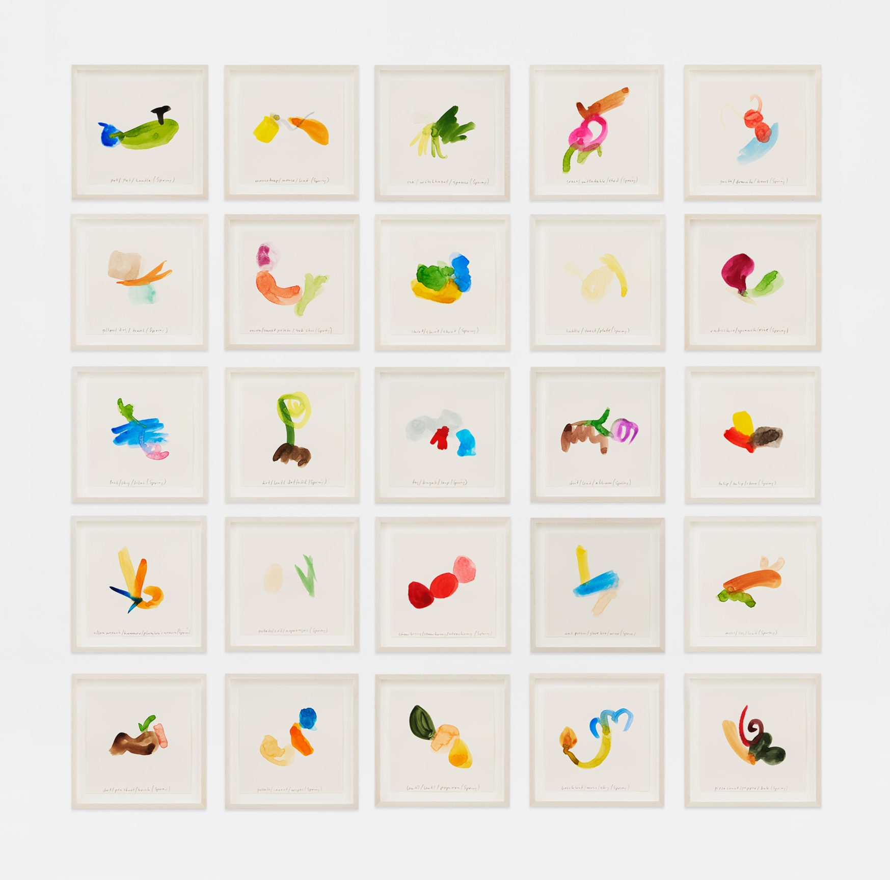 SPENCER FINCH, Color Notes (Spring) 2020, I, 2022