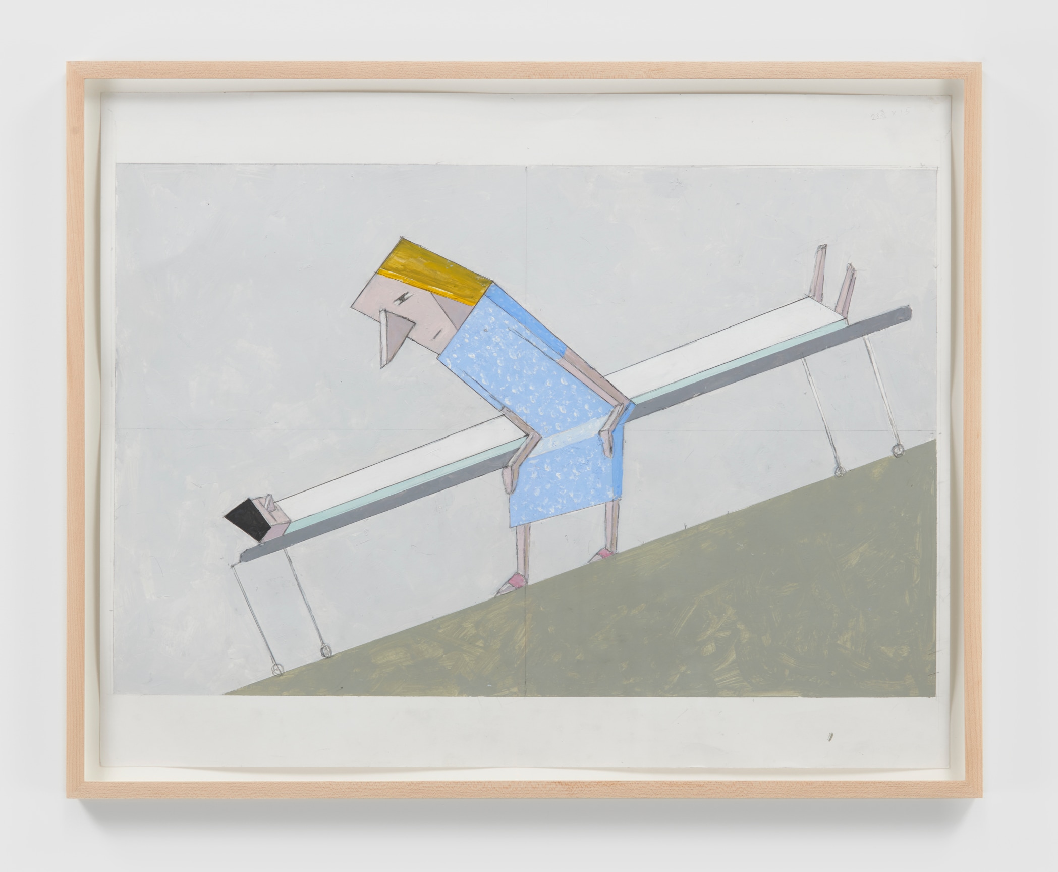 MERNET LARSEN Study for &quot;Gurney&quot; (after El LIssitzky Proun 55, 1923), 2019