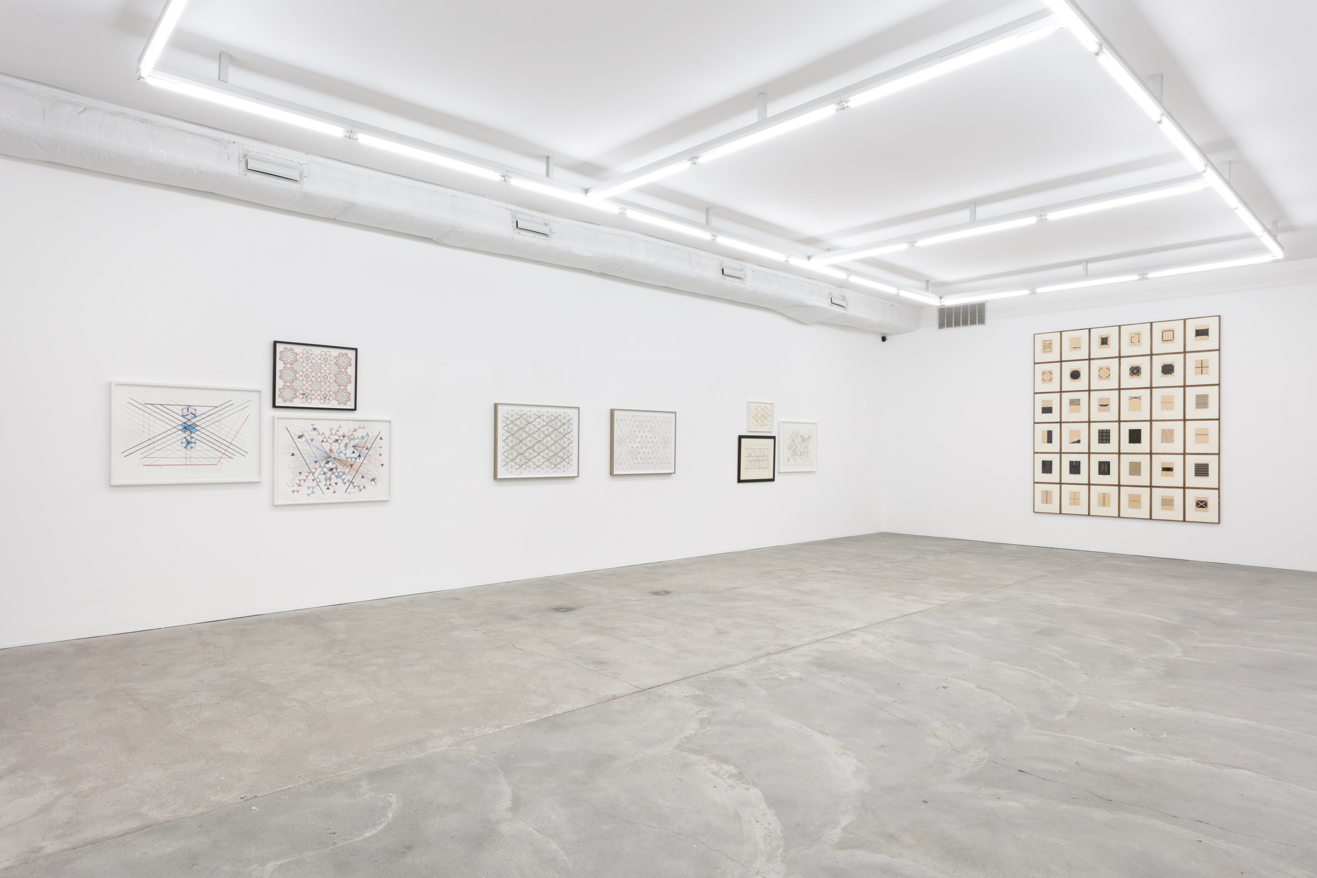 Installation view, Monir Shahroudy Farmanfarmaian,&nbsp;Exhibition 1, The Institute of Arab and Islamic Art / IAIA, New York, NY,&nbsp;May 4 - August 13, 2017, Photo credit: Charles Benton
