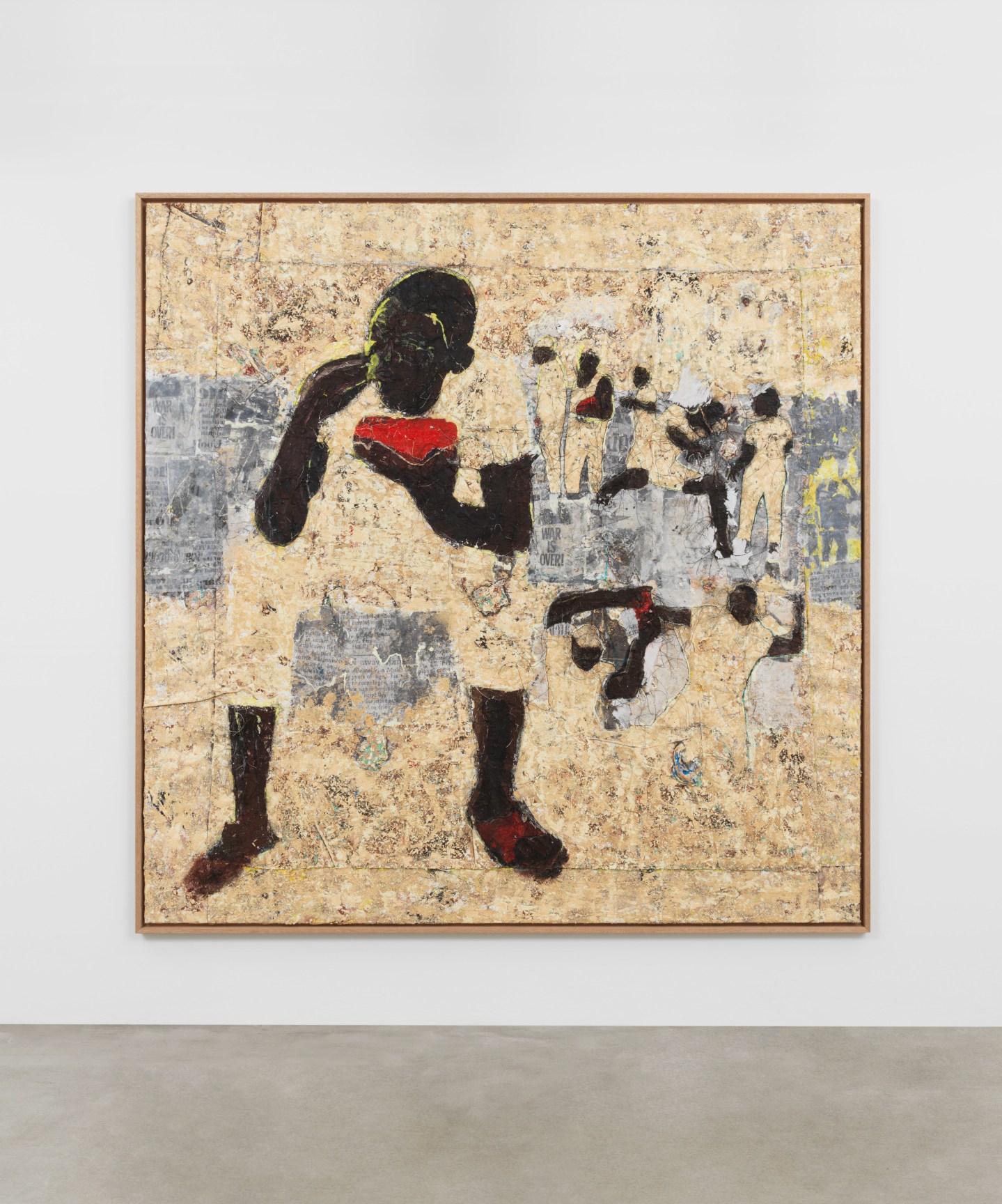 Installation view of Kaloki Nyamai's &quot;Isyo sina moyo&quot;, 2023