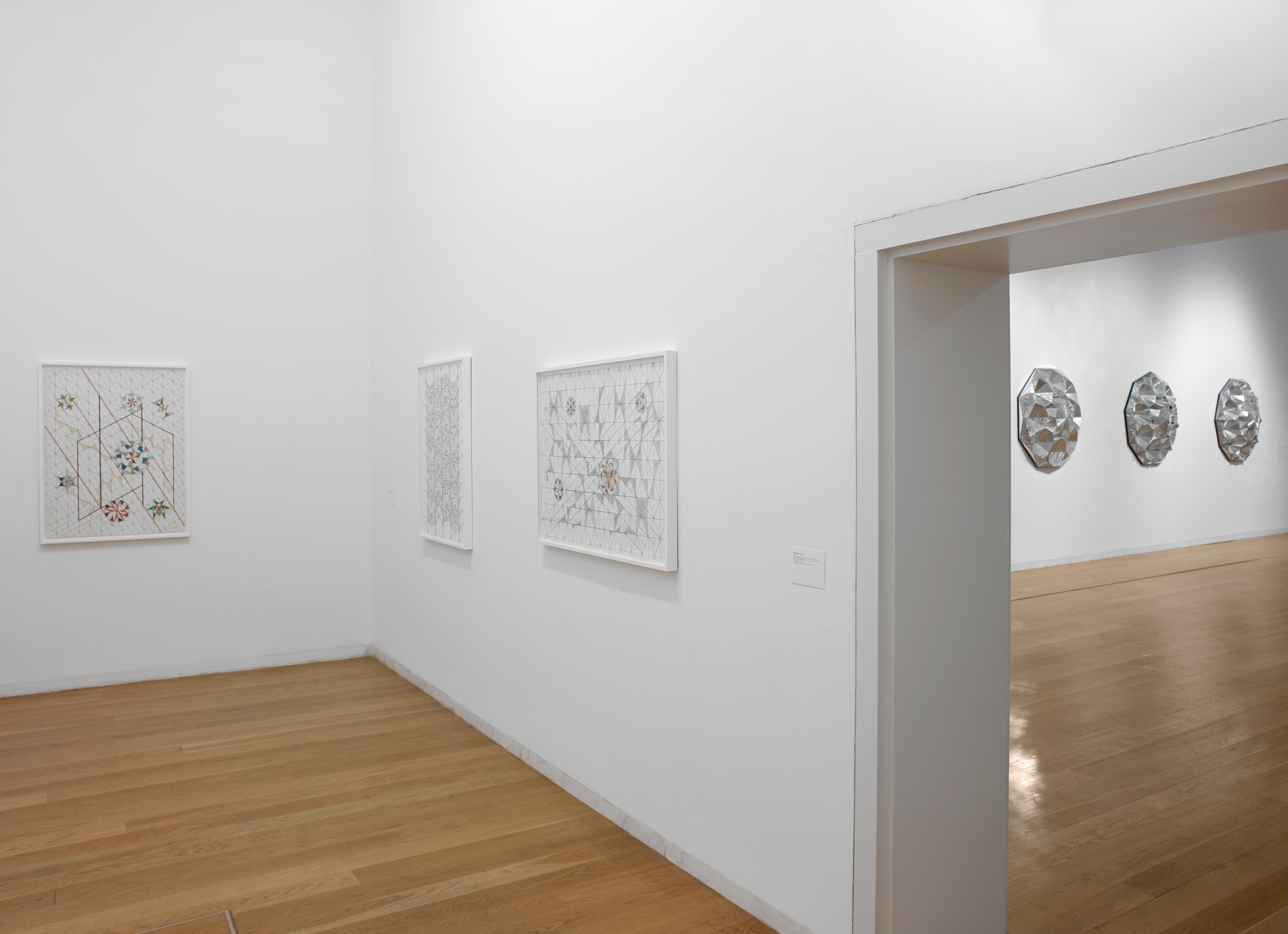 Installation view,&nbsp;Monir Shahroudy Farmanfarmaian: Infinite Possibility. Mirror Works and Drawings 1974&ndash;2014,&nbsp;Serralves Museum of Contemporary Art, Porto, Portugal,&nbsp;October 9, 2014 - January 11, 2015