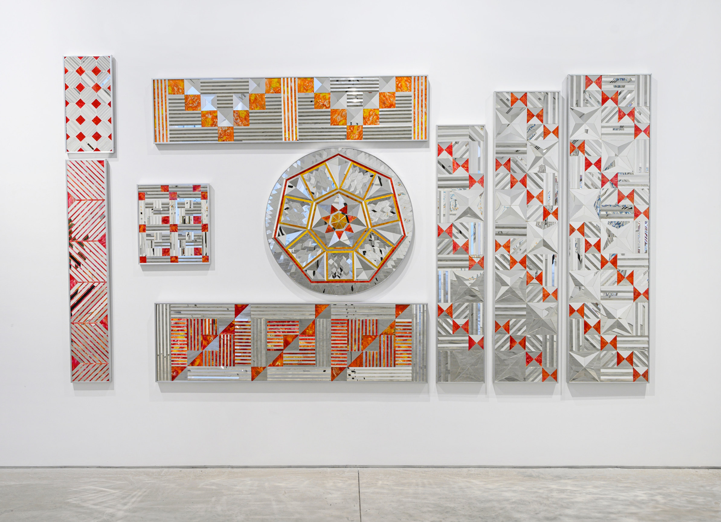 Installation view, Monir&nbsp;Shahroudy Farmanfarmaian,&nbsp;Sunset, Sunrise,&nbsp;Sharjah Art Foundation, United Arab Emirates,&nbsp;October 12 - December 28, 2019