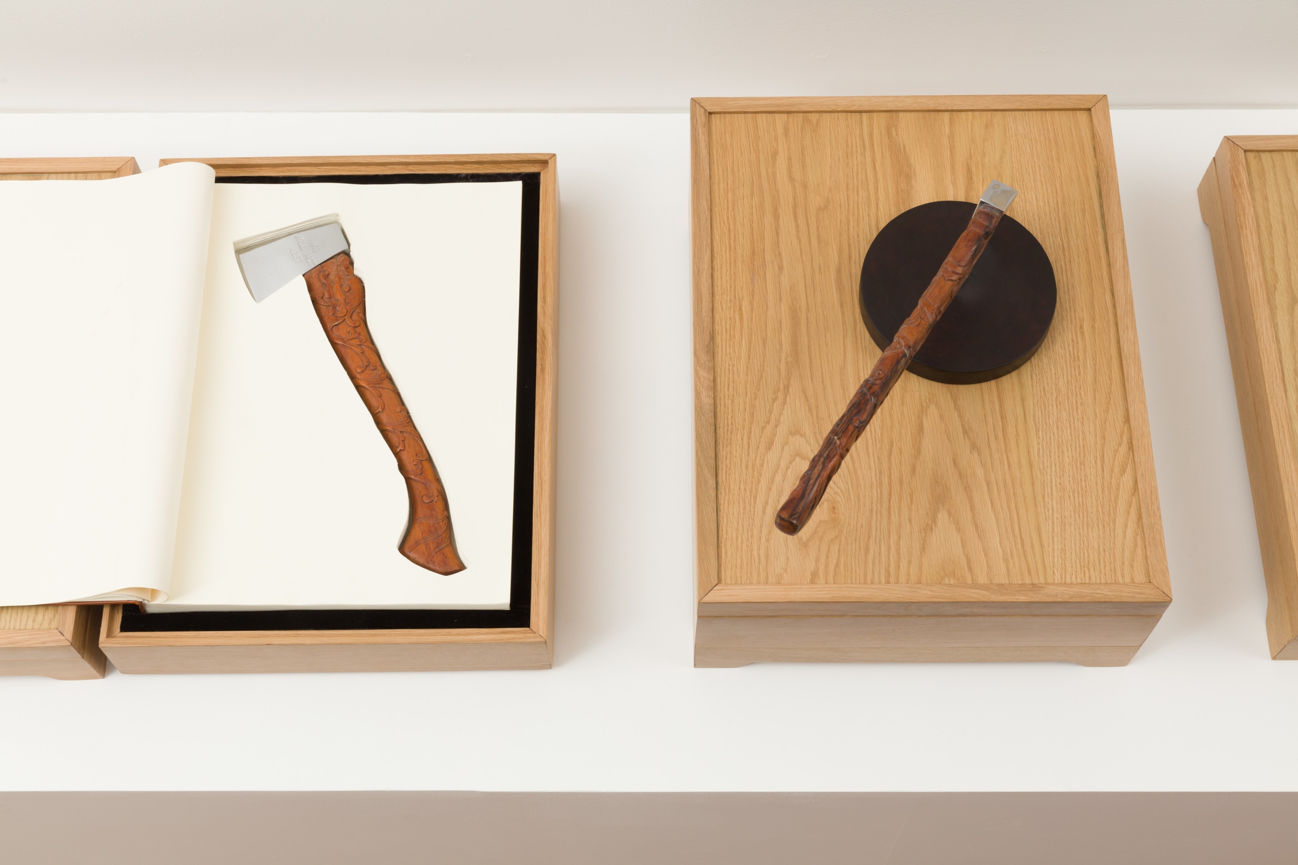 installation view of The Propeller Group's exhibition at the Luckman Gallery