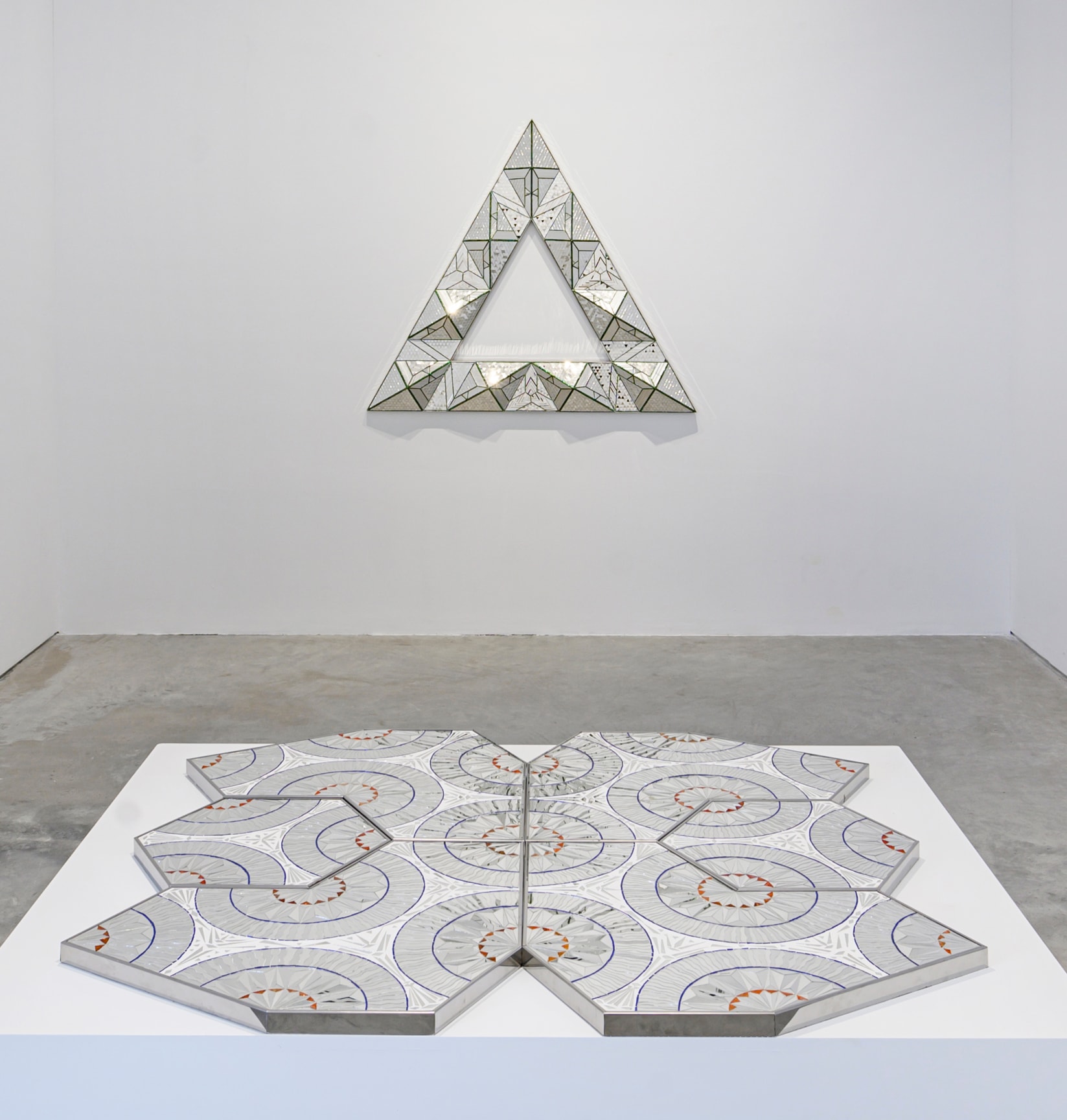 Installation view, Monir&nbsp;Shahroudy Farmanfarmaian,&nbsp;Sunset, Sunrise,&nbsp;Sharjah Art Foundation, United Arab Emirates,&nbsp;October 12 - December 28, 2019