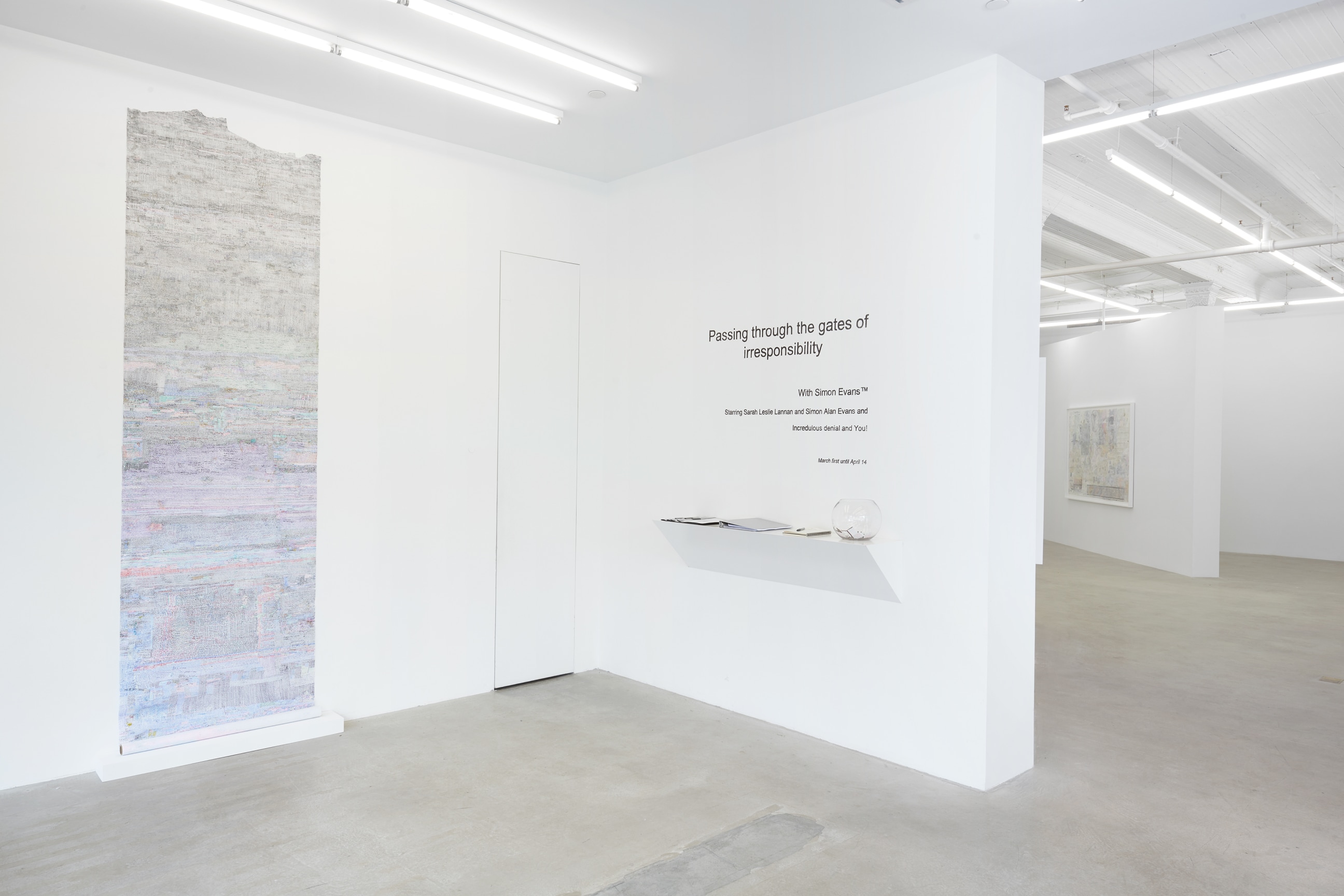 installation view of an artwork