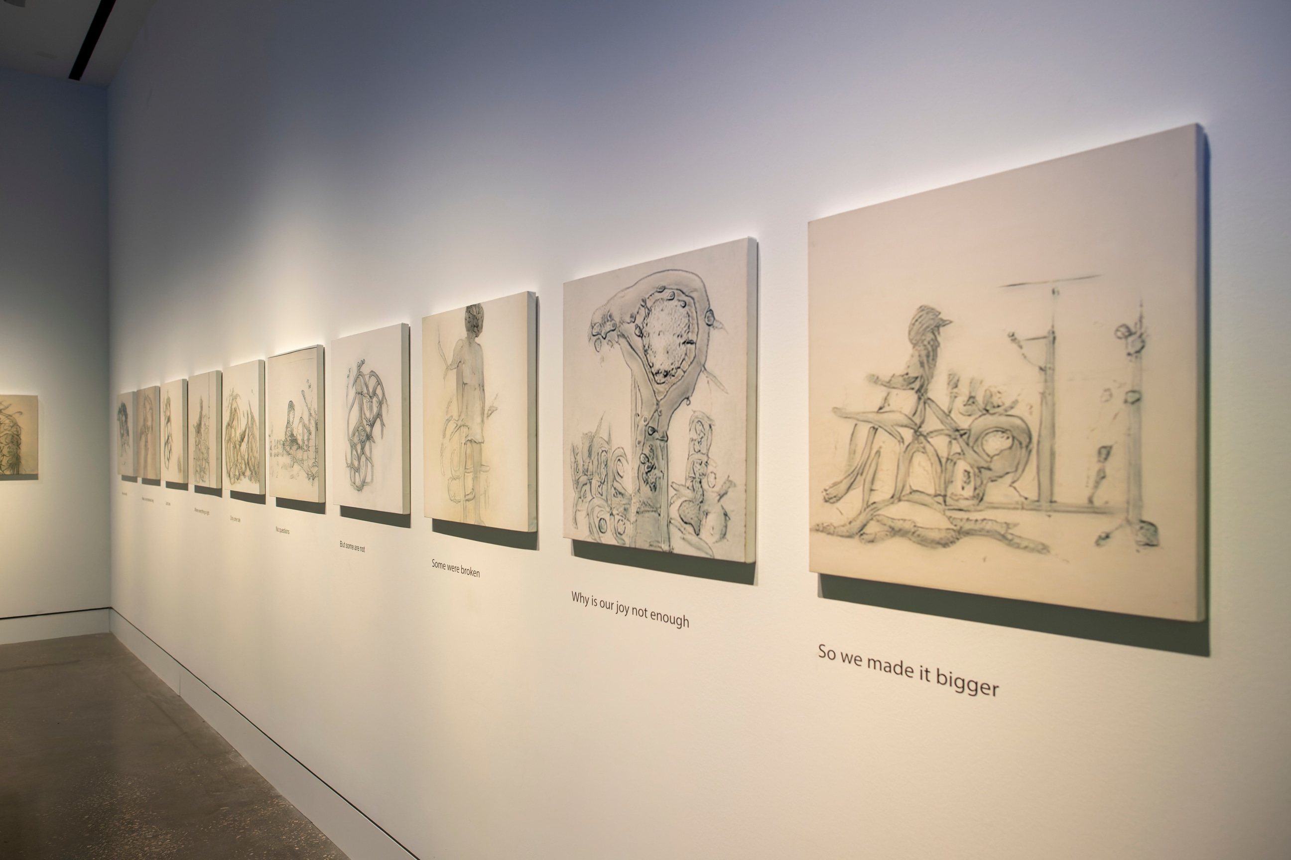 Installation view, Matthew Ritchie: Florilegium, CVAD Gallery, University of North Texas, Denton, TX, September 8 - December 10, 2021