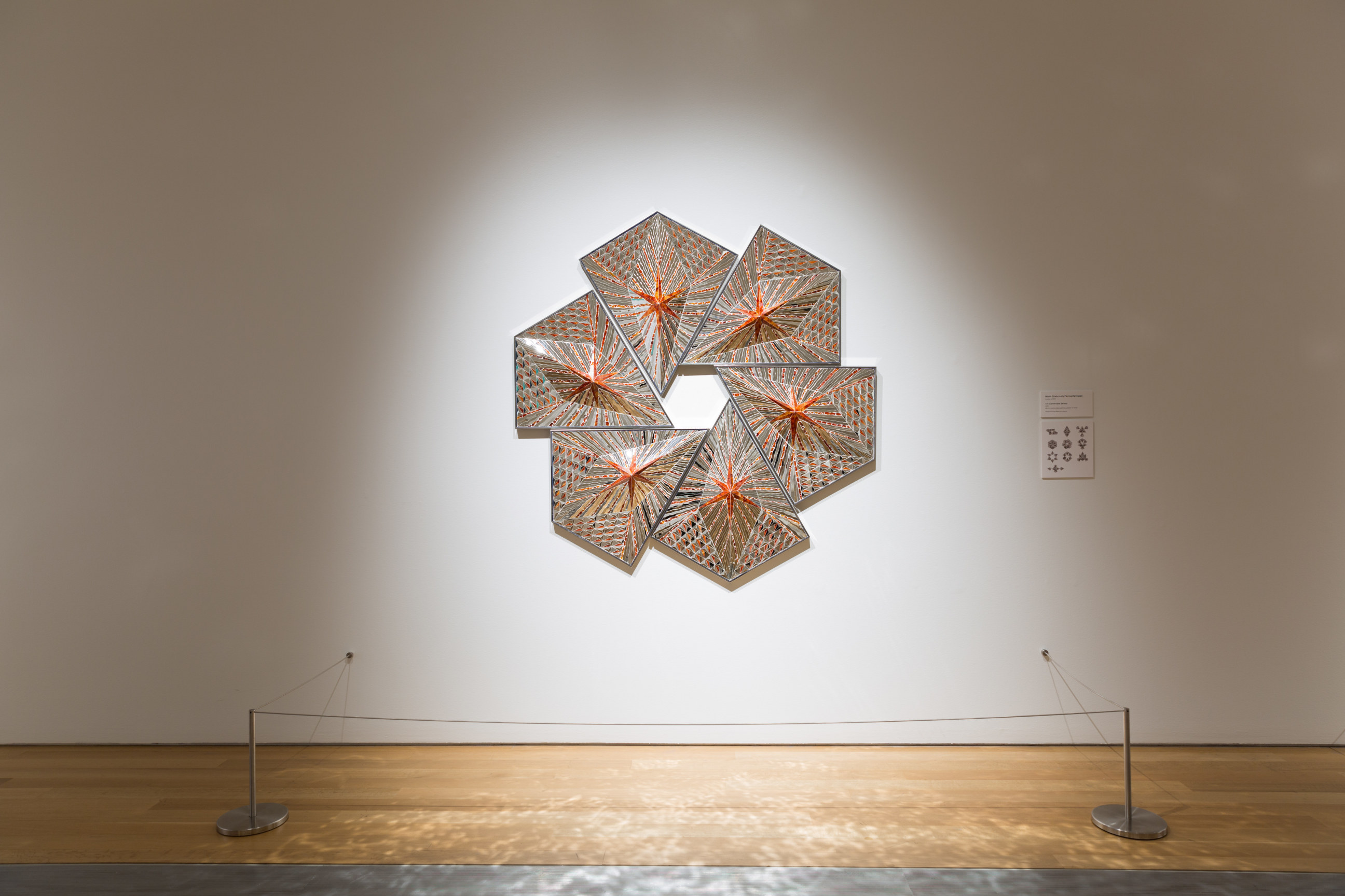 Installation view, Monir Shahroudy Farmanfarmian,&nbsp;Mirror Variations: The Art of Monir Shahroudy Farmanfarmaian,&nbsp;Grand Rapids Art Museum, MI,&nbsp;May 19, 2018 &ndash; October 7, 2018