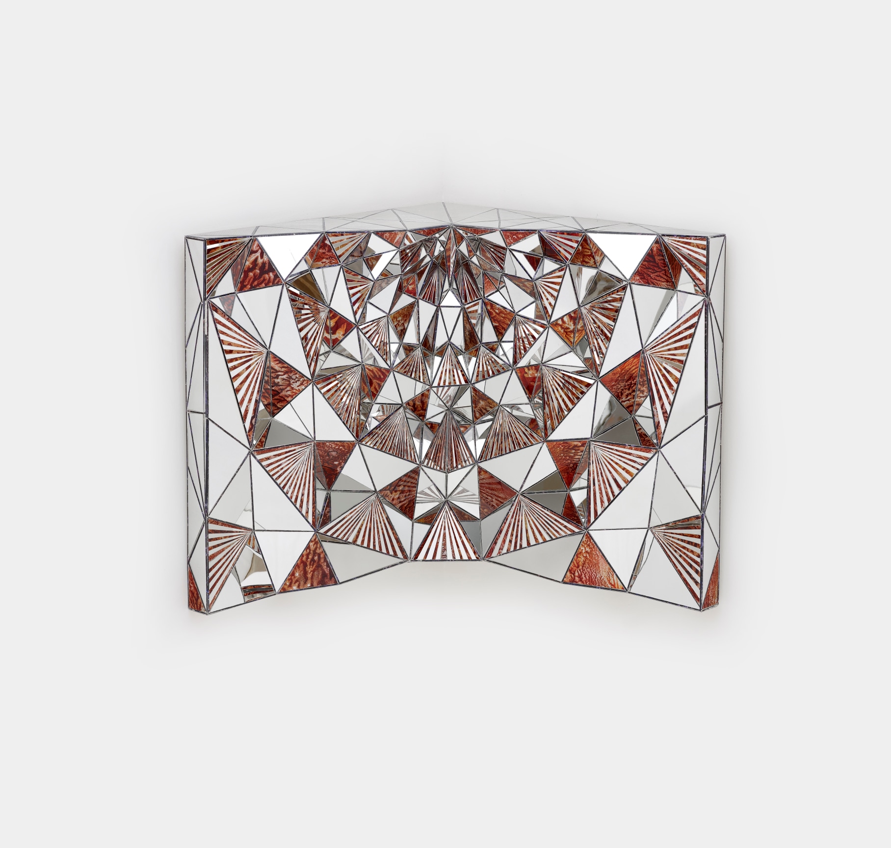 Mirror and Reverse Glass Geometric Pattern